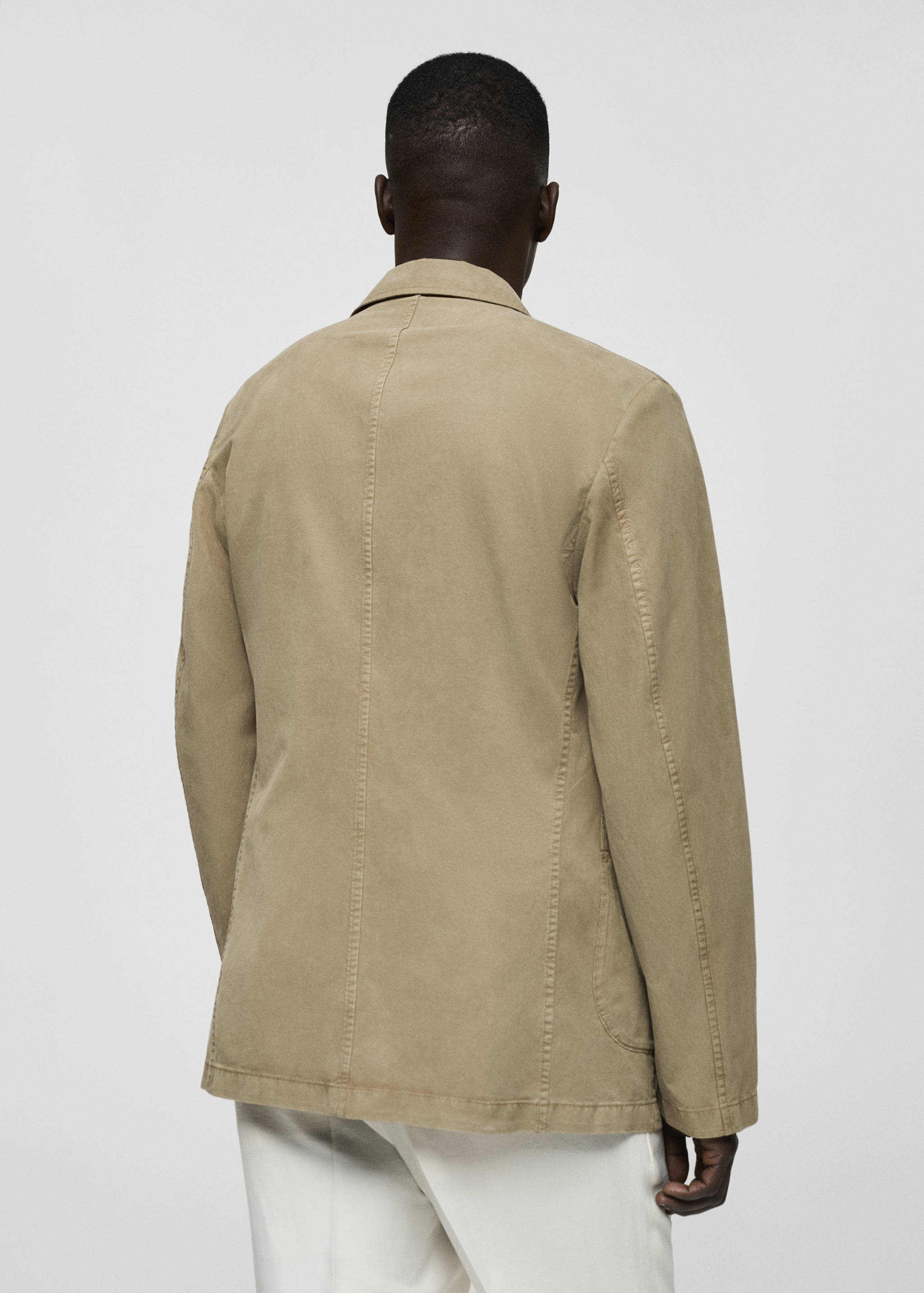 Americana lino algodón efecto lavado - Reverso del artículo