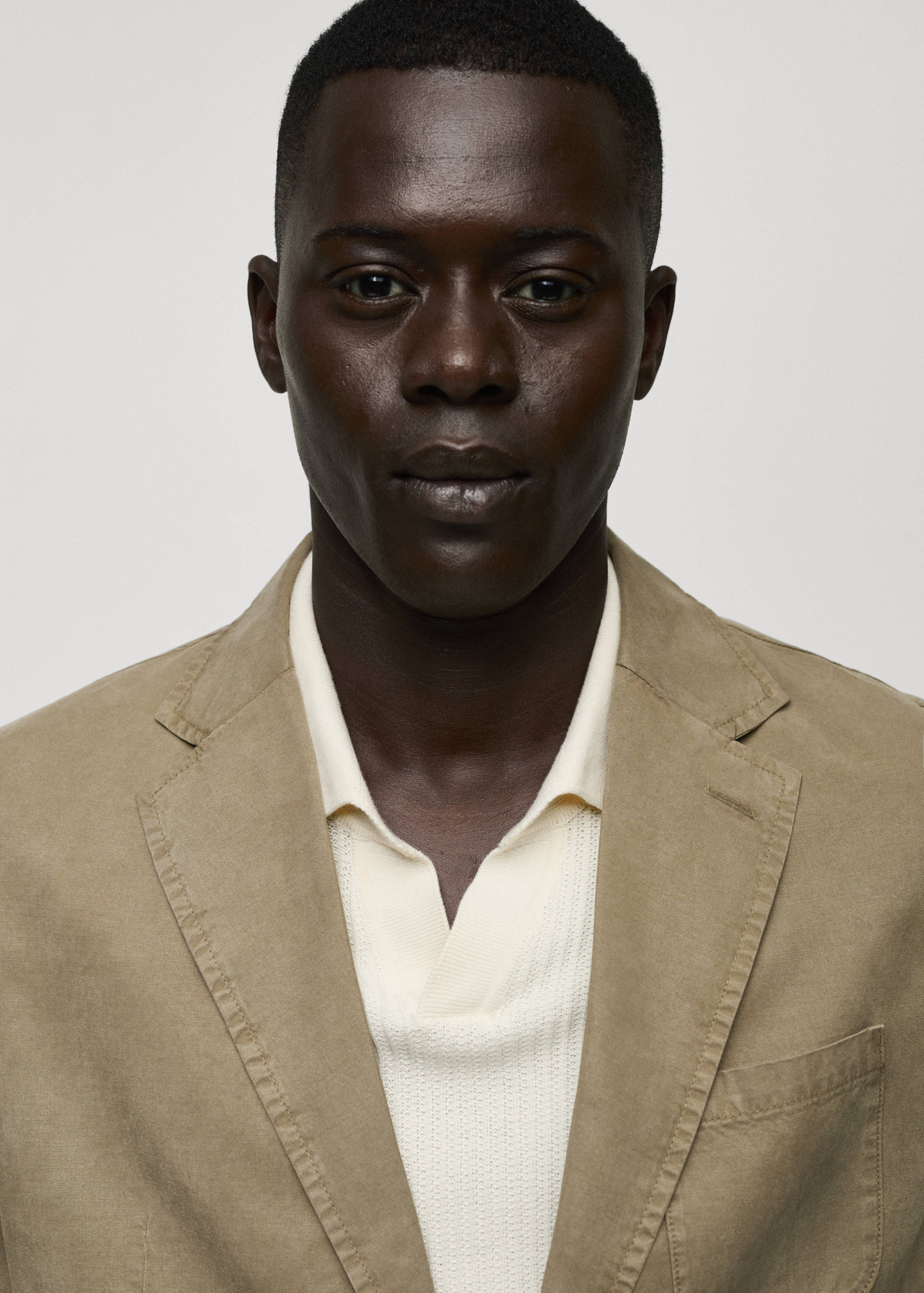 Americana lino algodón efecto lavado - Detalle del artículo 1