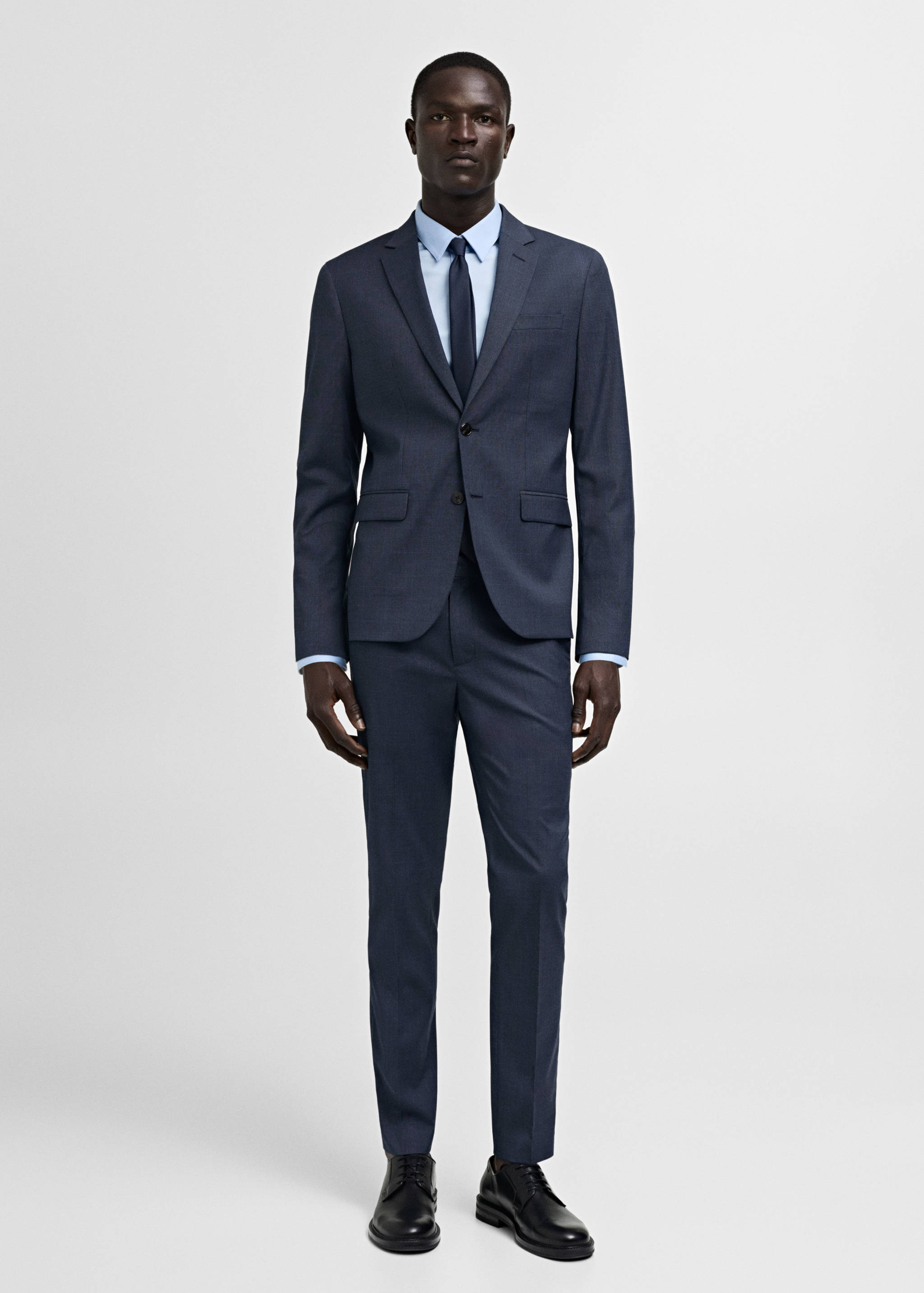Super slim-fit suit jacket in stretch fabric - General plane