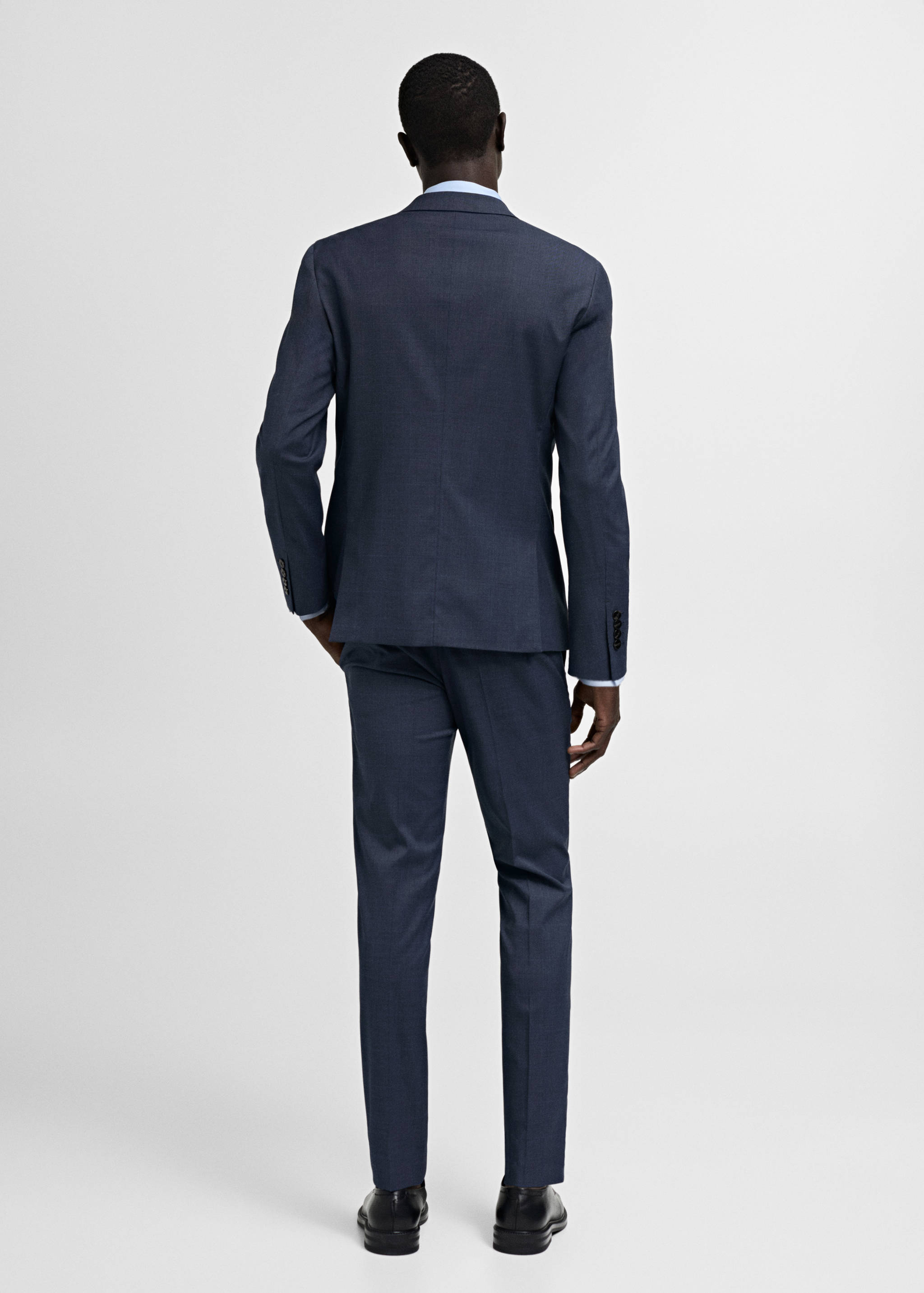 Super slim-fit suit jacket in stretch fabric - Reverse of the article
