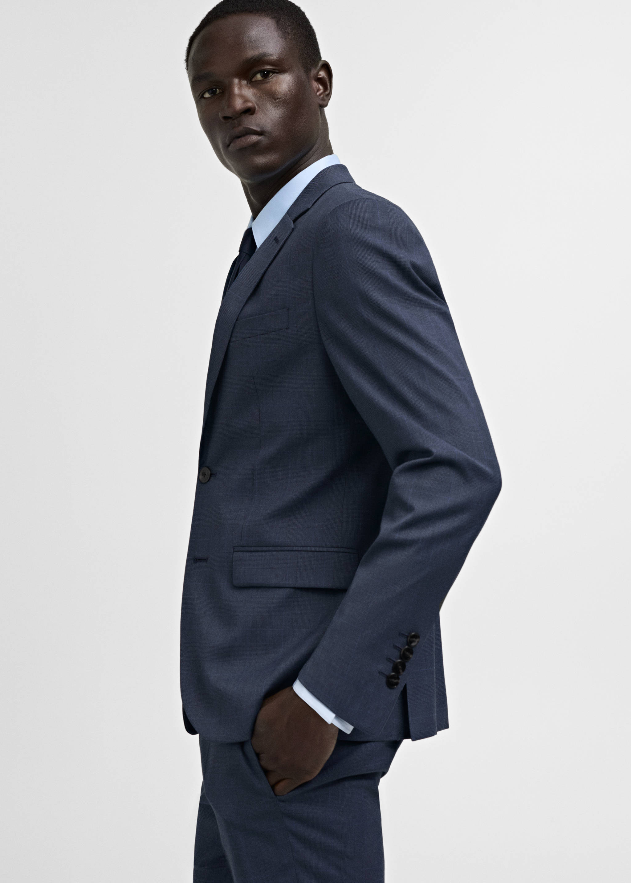 Super slim-fit suit jacket in stretch fabric - Details of the article 2