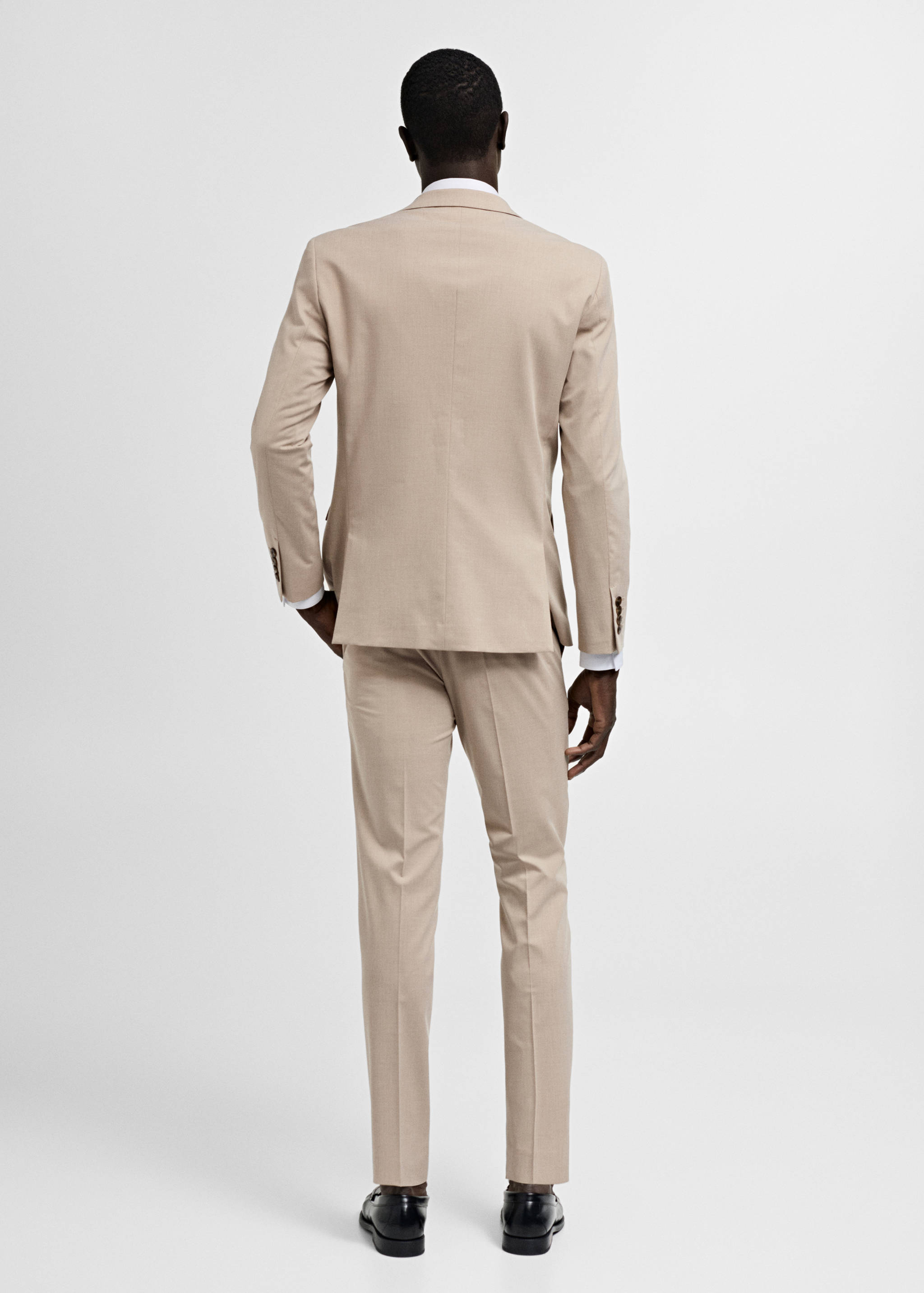 Super slim-fit suit jacket in stretch fabric - Reverse of the article