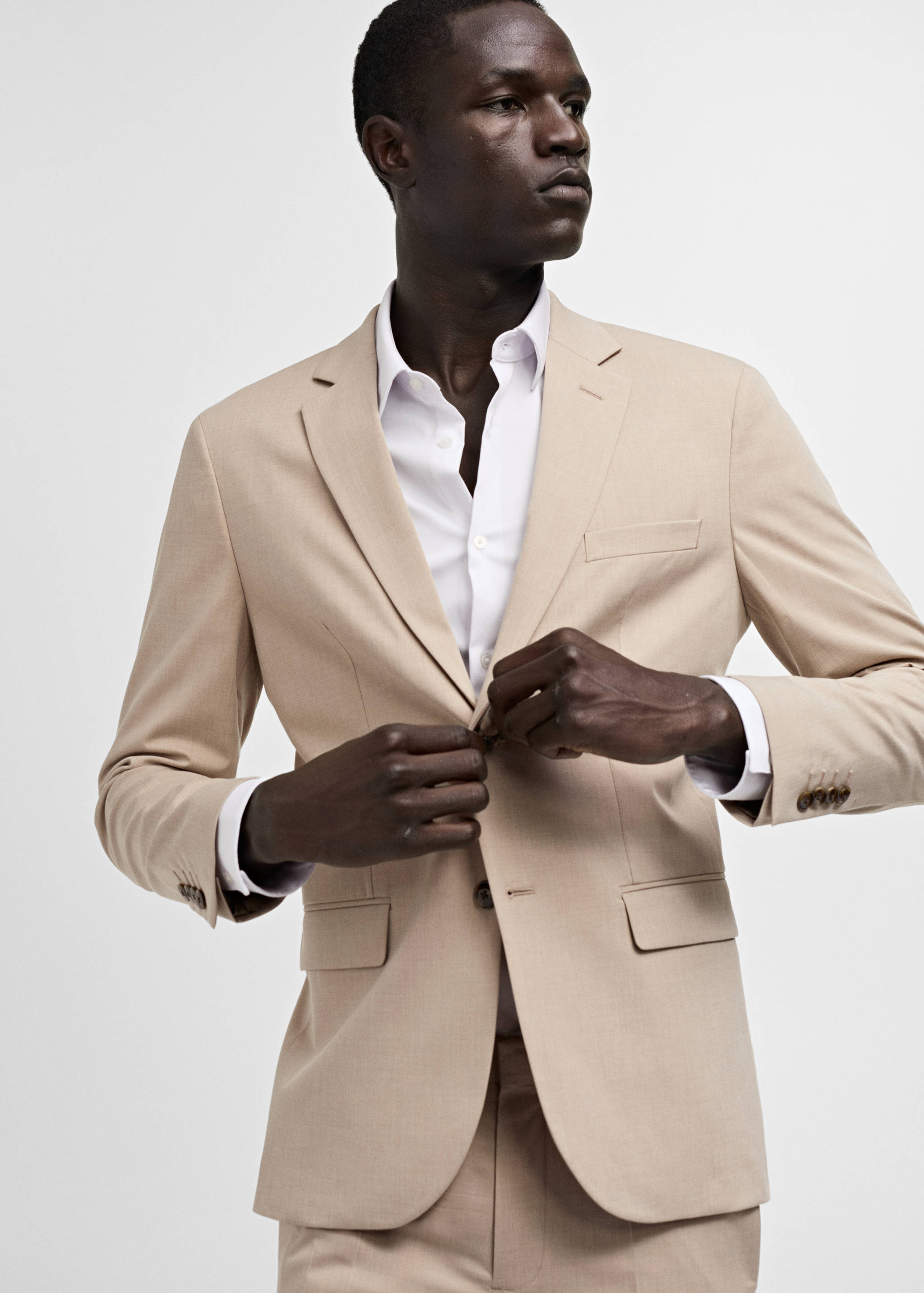 Super slim-fit suit jacket in stretch fabric - Details of the article 4