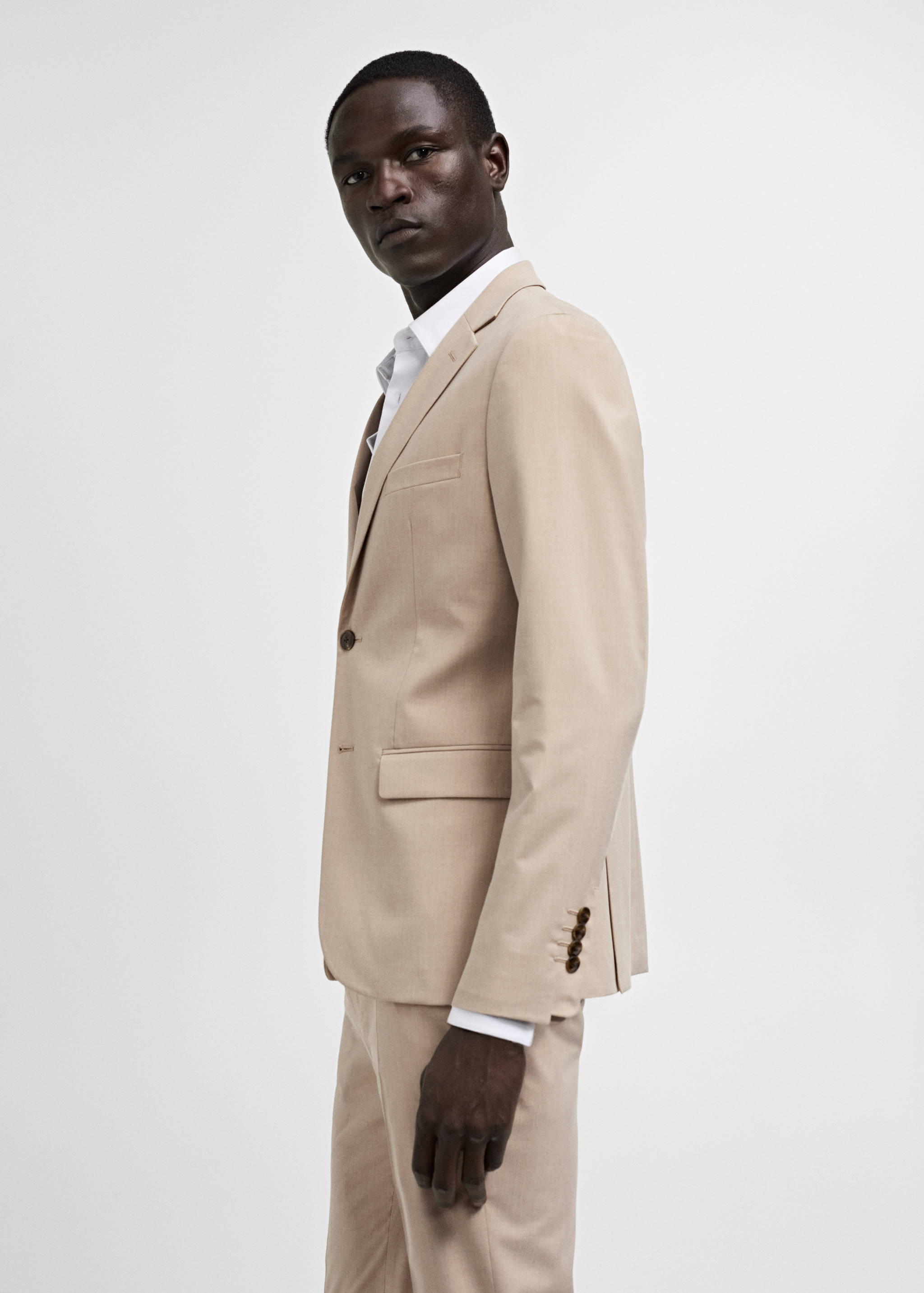 Super slim-fit suit jacket in stretch fabric - Details of the article 2