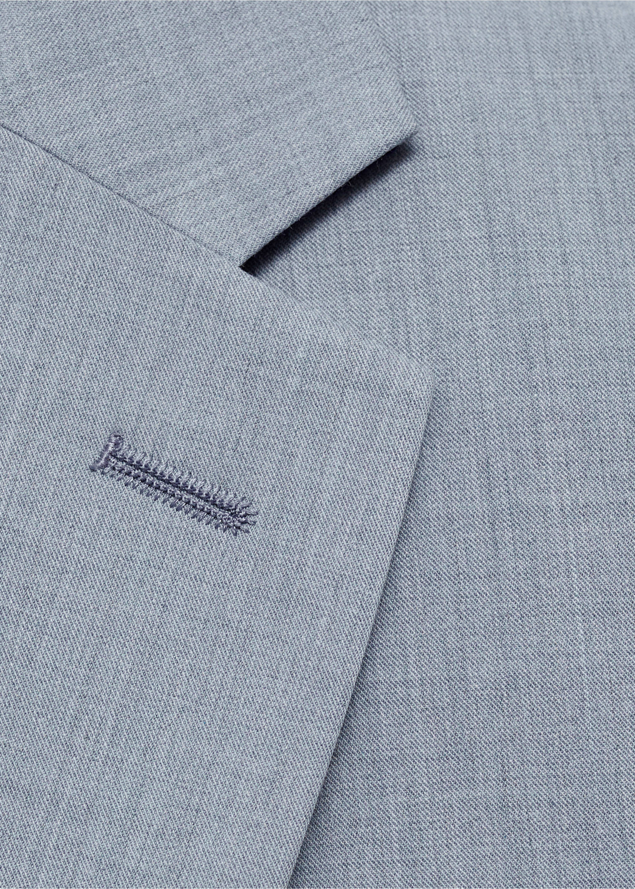 Americana traje París super slim fit - Detalle del artículo 8, Azul celeste. Ref: 77010579-00.