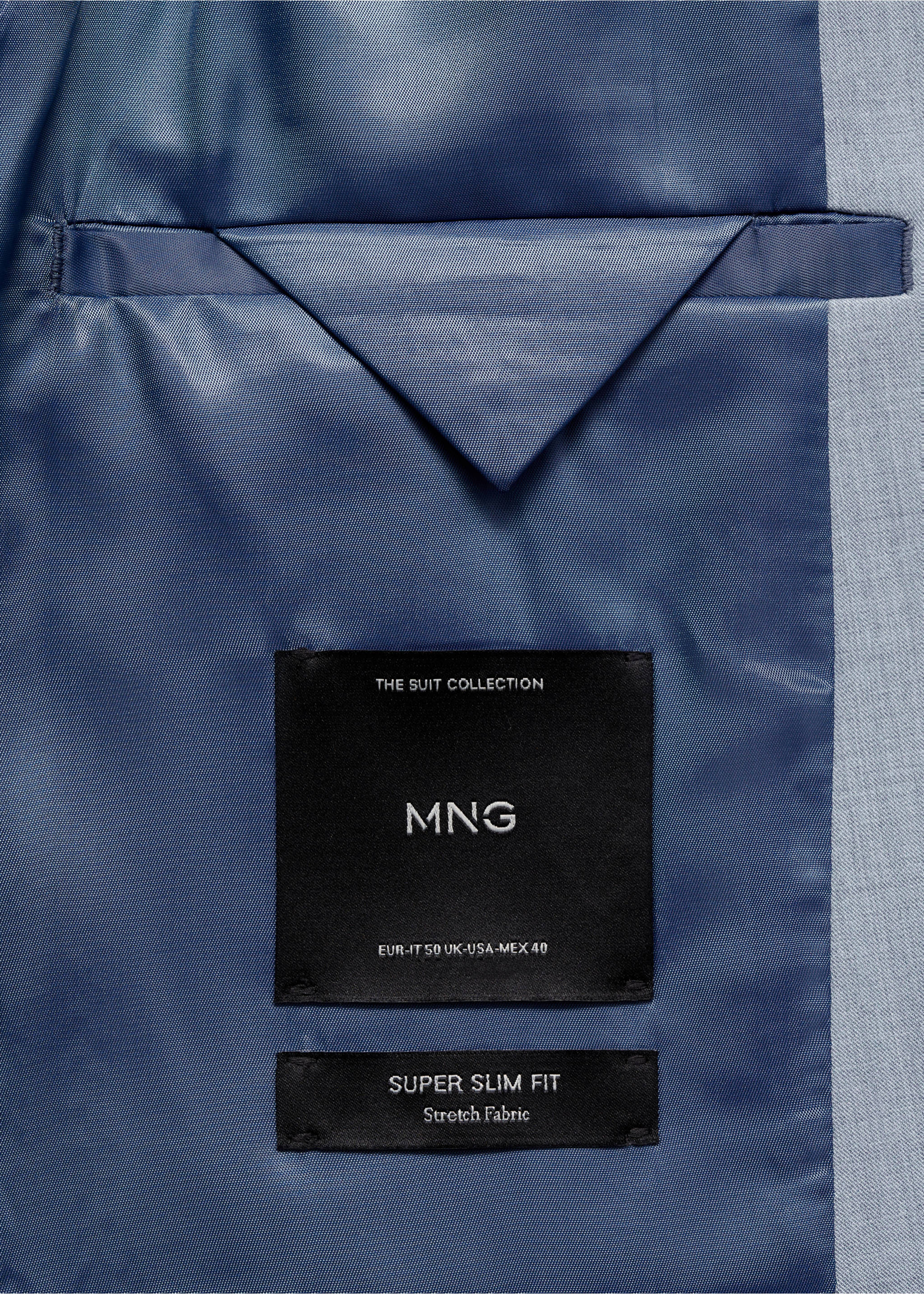 Americana traje París super slim fit - Detalle del artículo 0, Azul celeste. Ref: 77010579-00.