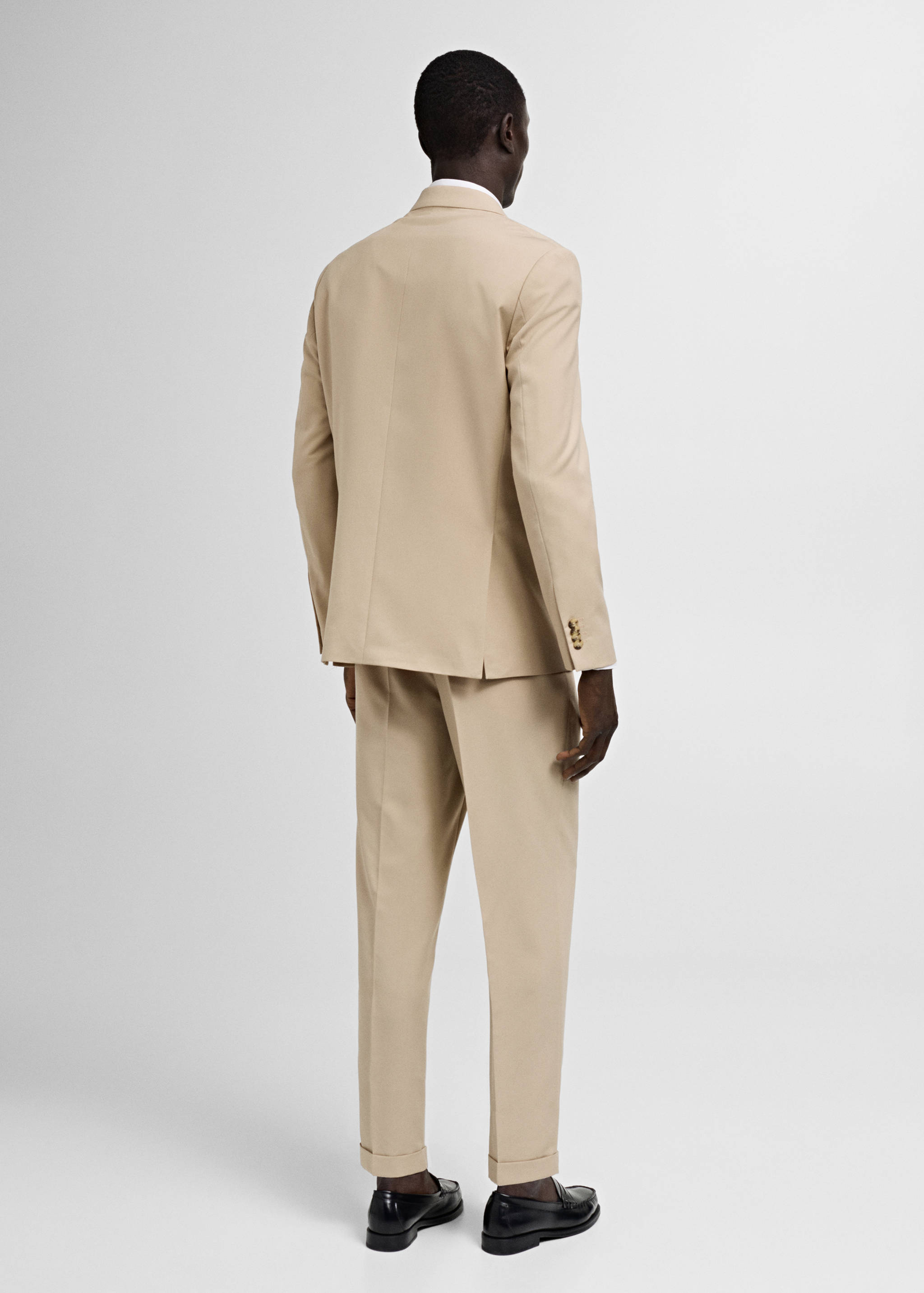 Double-breasted regular-fit suit jacket - Reverse of the article