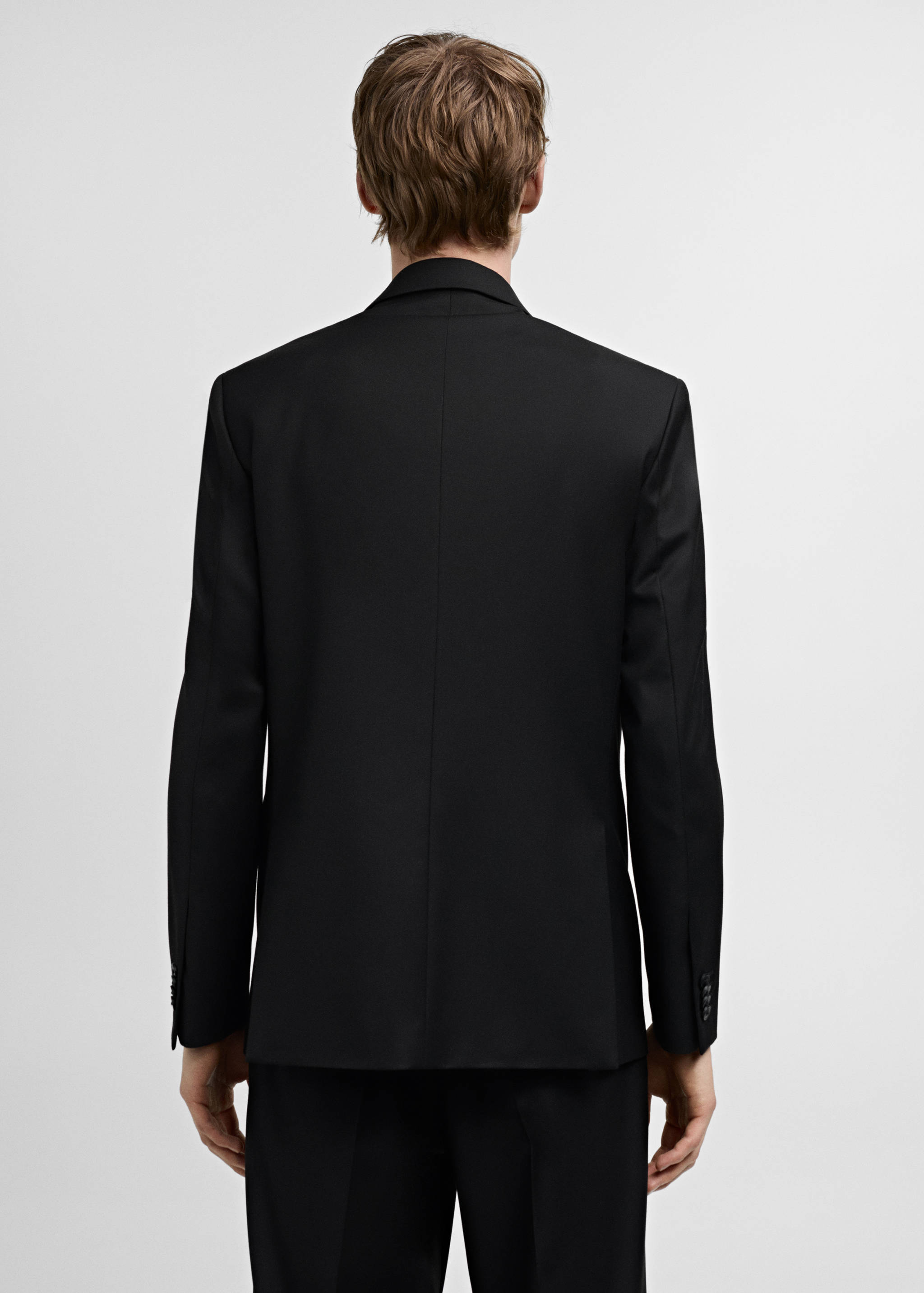 Double-breasted regular-fit suit jacket - Reverse of the article