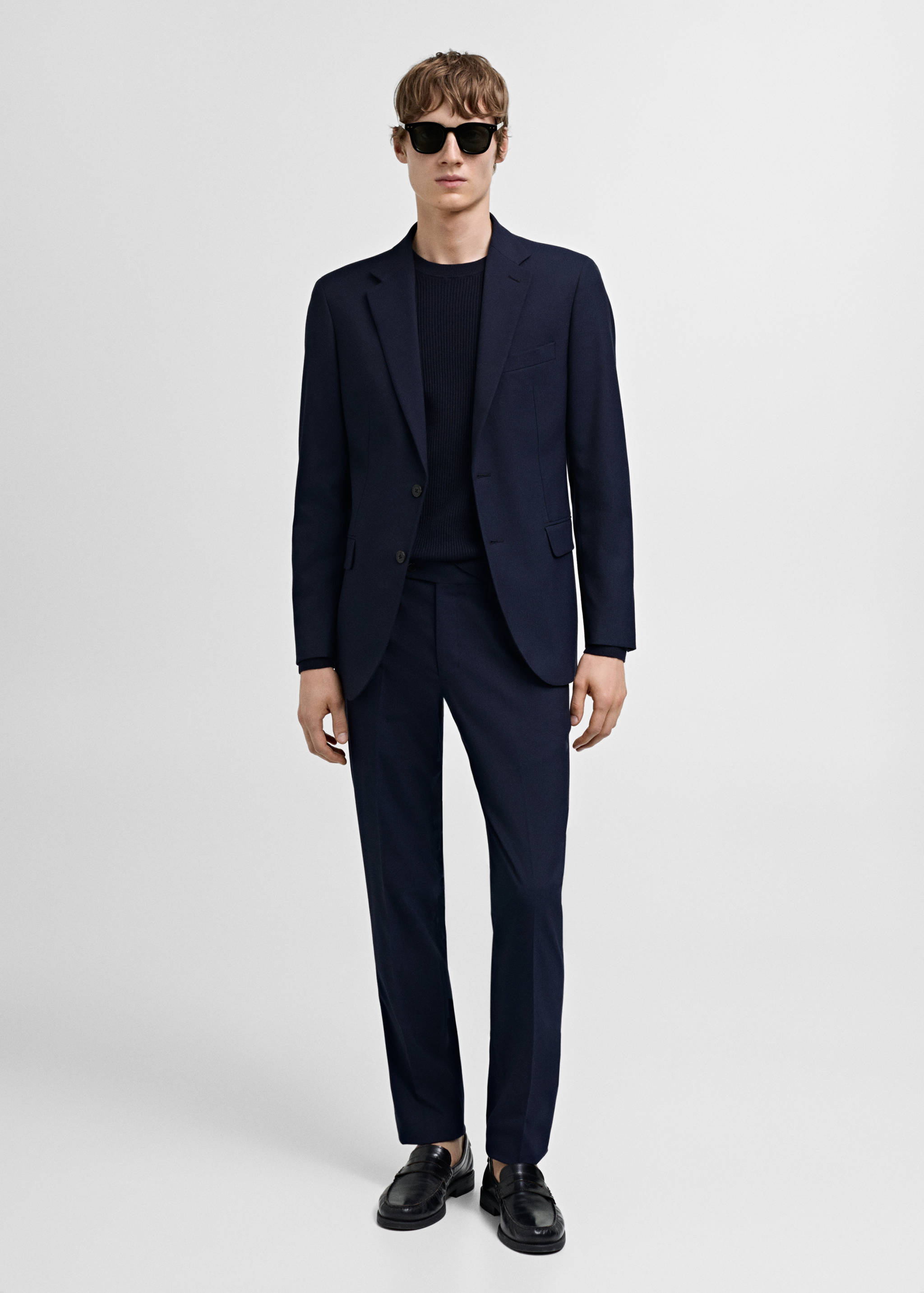 米兰修身版型西装夹克 - null