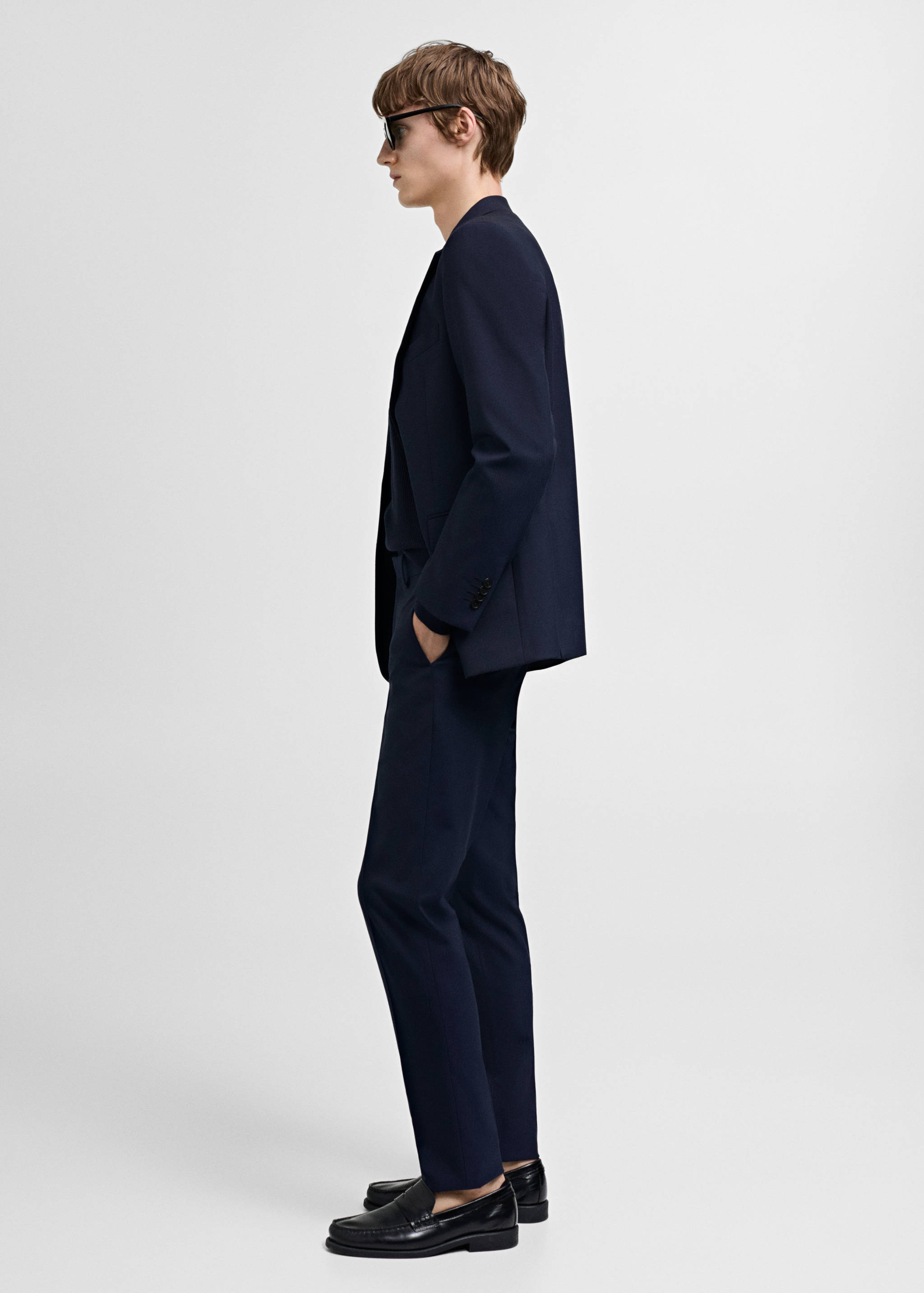 米兰修身版型西装夹克 - null