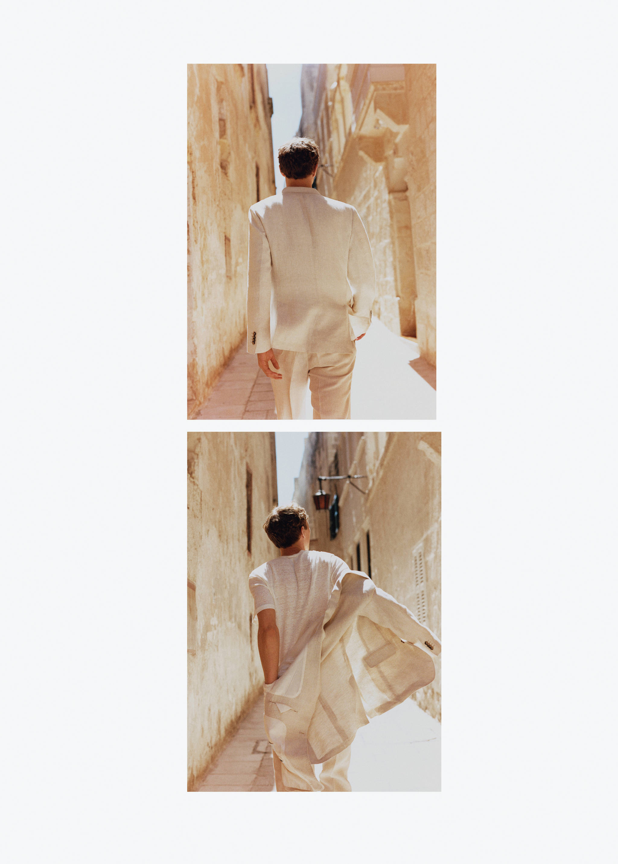 100% linen slim-fit suit jacket - Details of the article 5