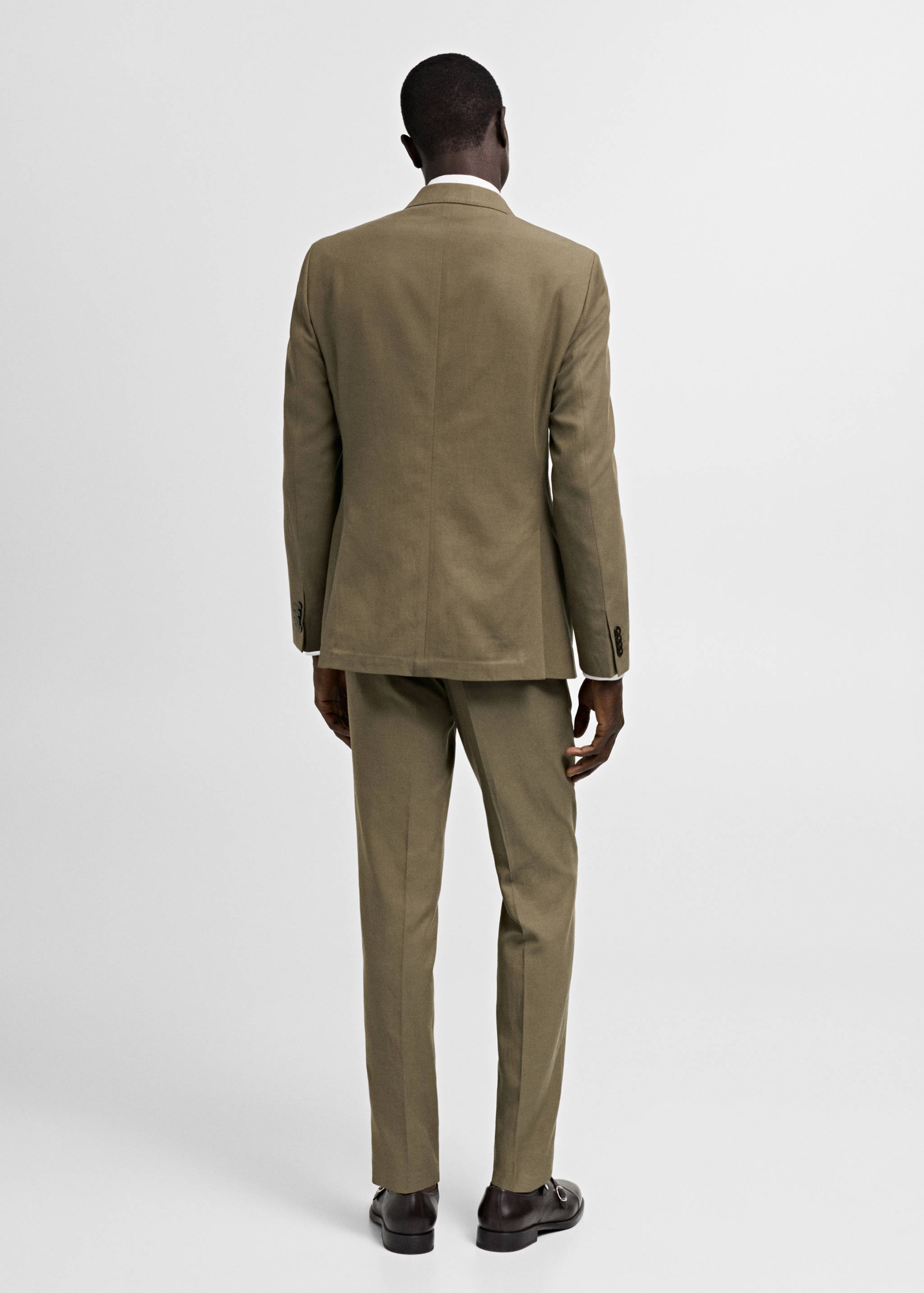 Slim-fit Tencel™ blend suit jacket - Reverse of the article