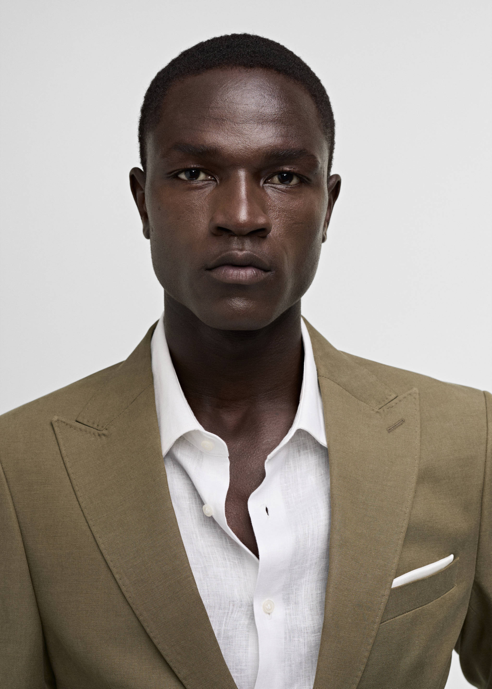 Slim-fit Tencel™ blend suit jacket - Details of the article 1