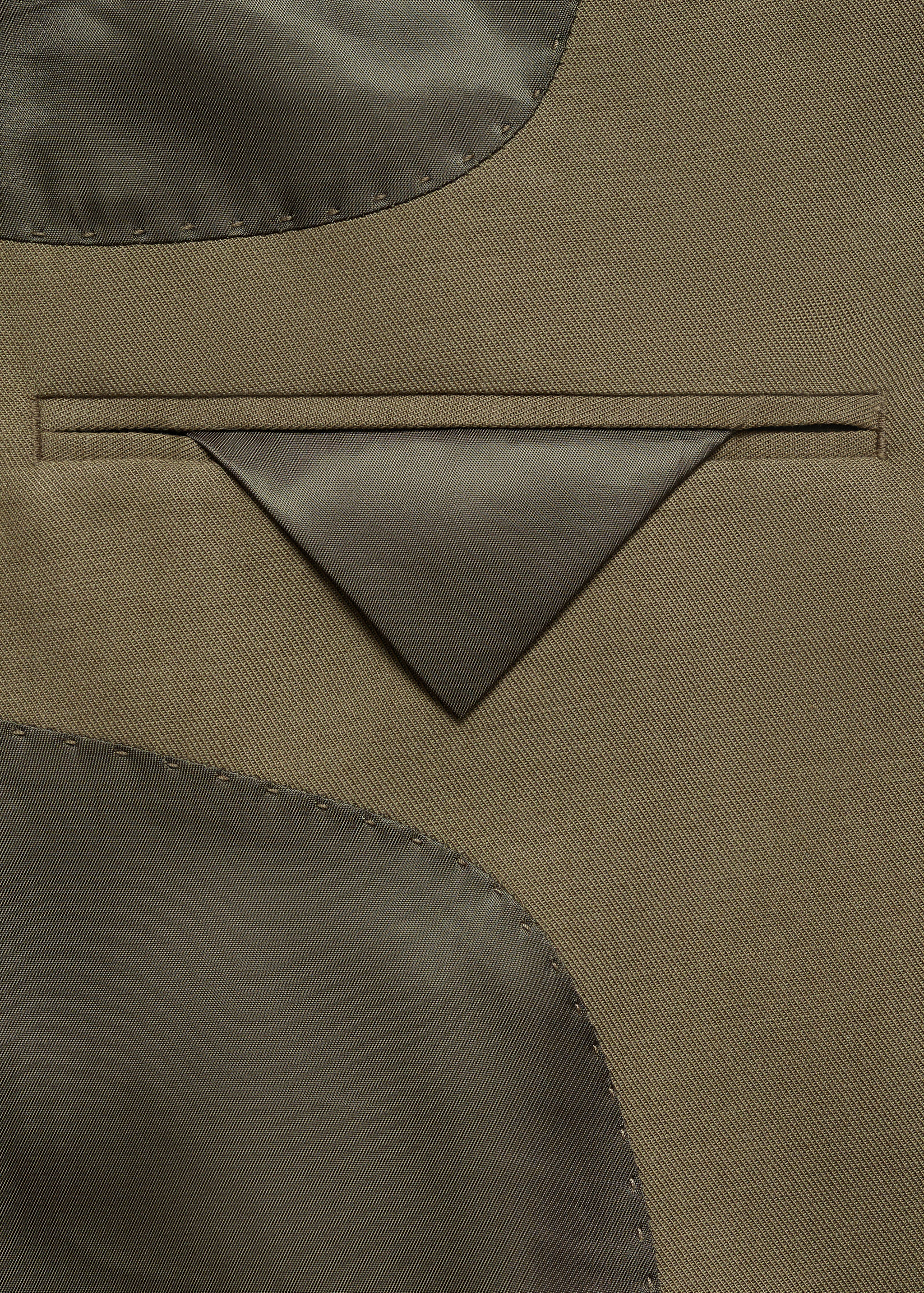 Slim-fit Tencel™ blend suit jacket - Details of the article 0