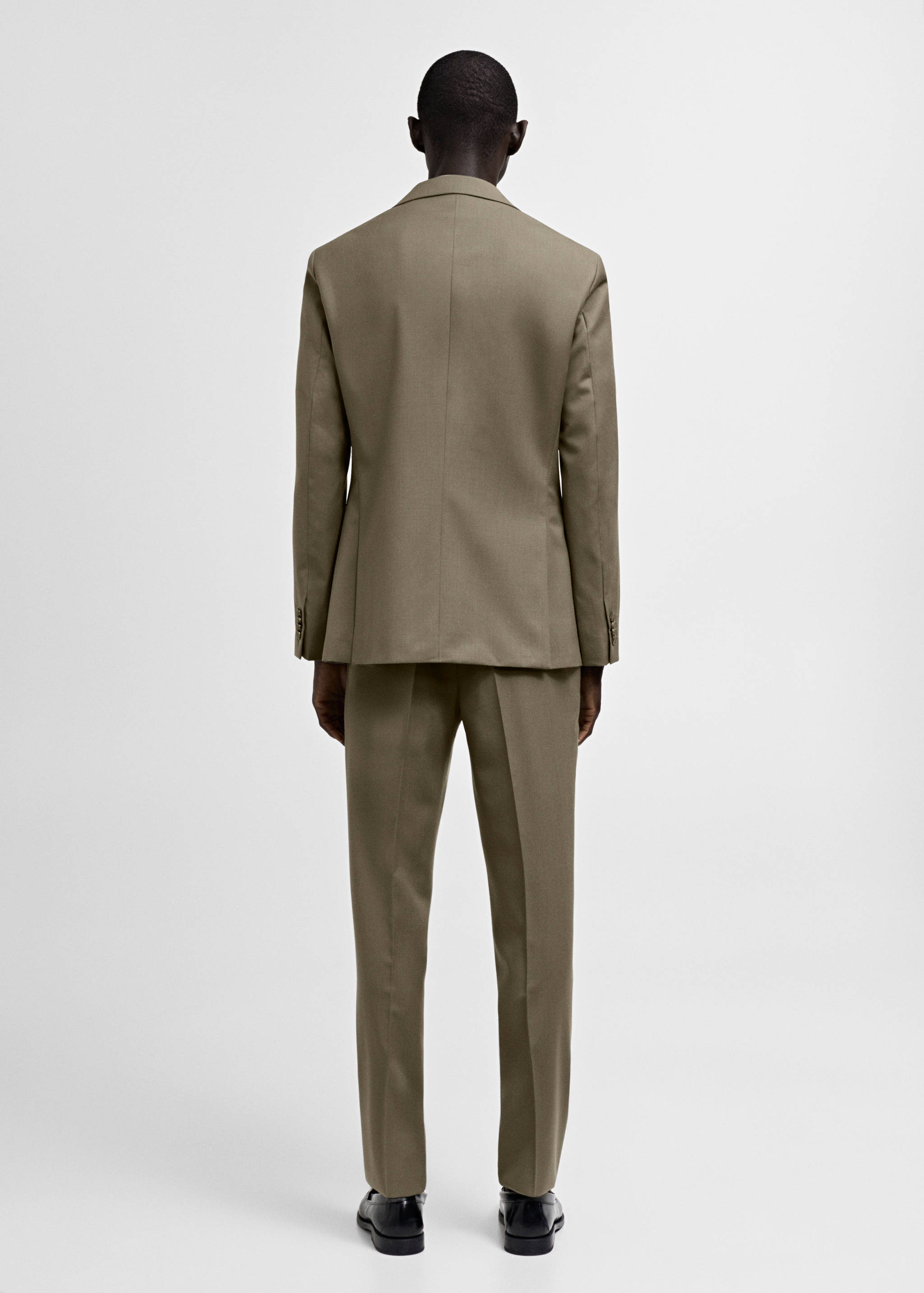 100% virgin wool slim-fit suit jacket - Reverse of the article