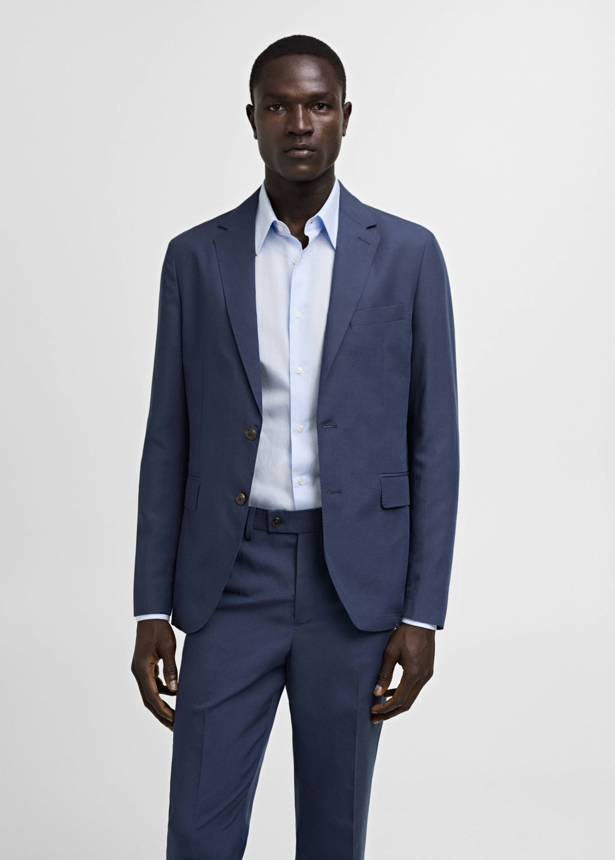 Veste costume slim-fit tissu comfort stretch - Plan moyen