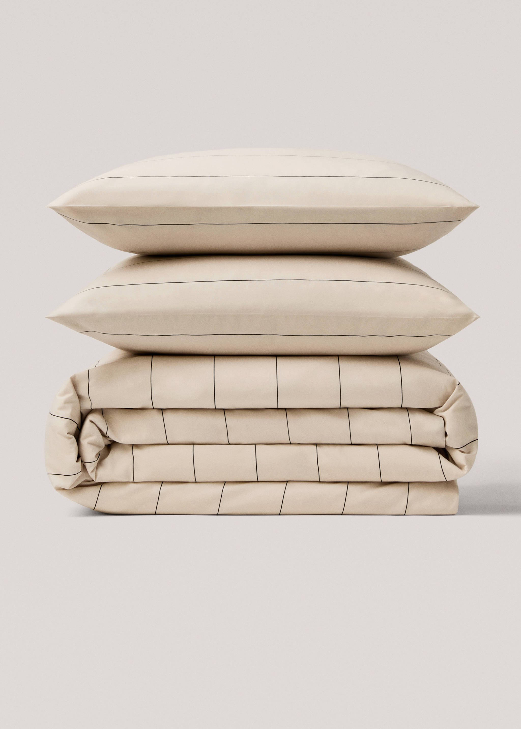 100% cotton striped duvet cover for king bed - Article without model