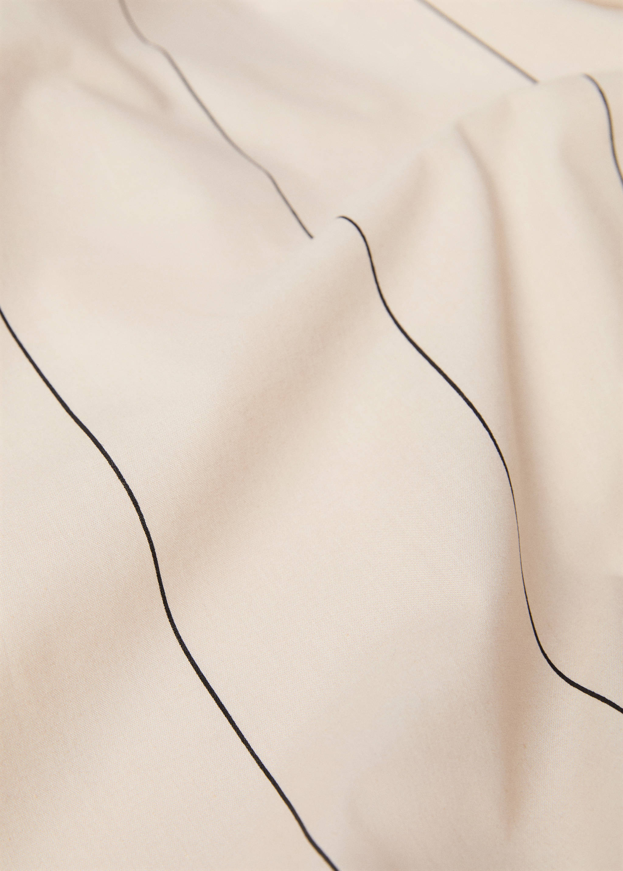 100% cotton striped duvet cover for king bed - Details of the article 1