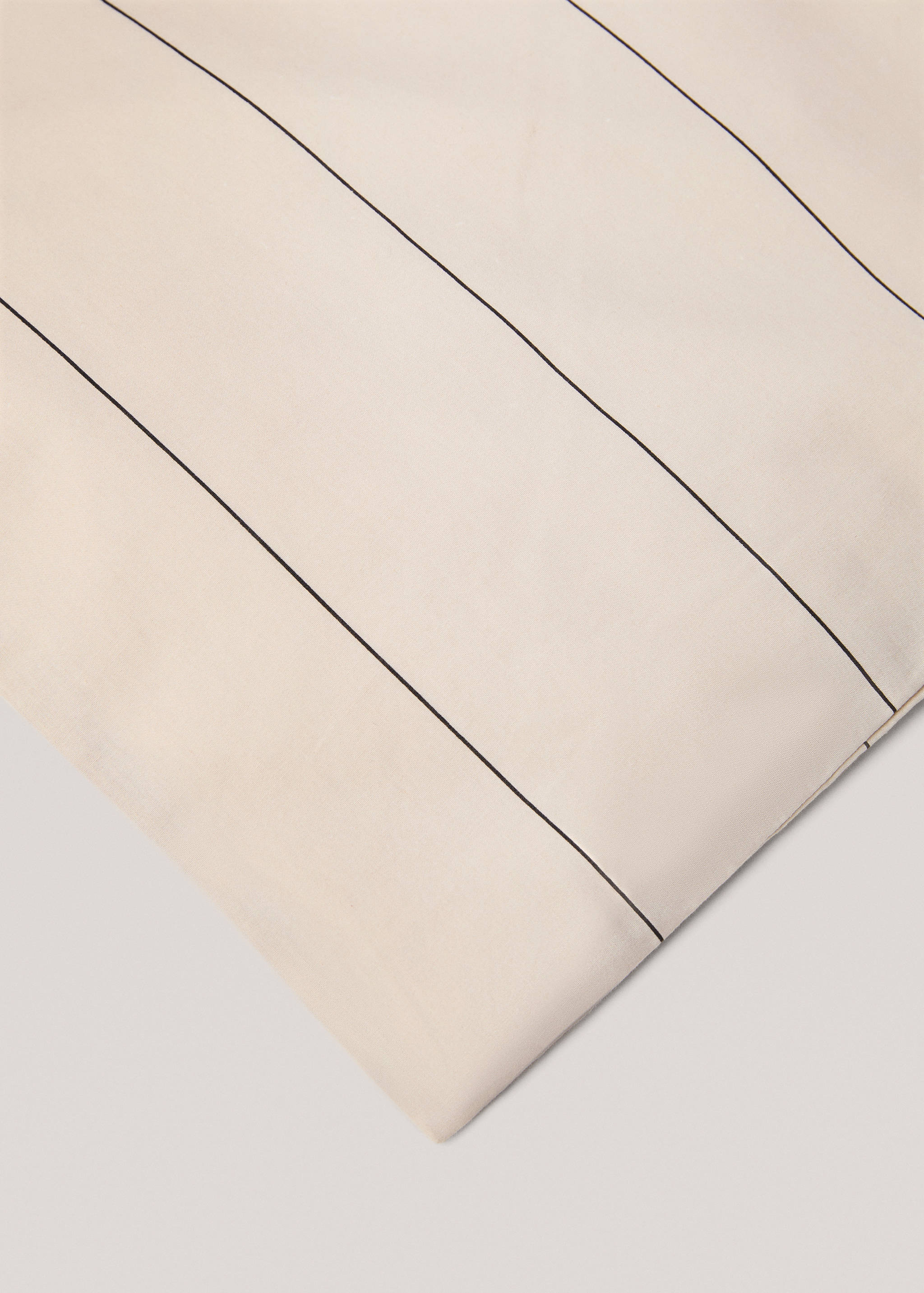 100% cotton striped duvet cover for king bed - Details of the article 3