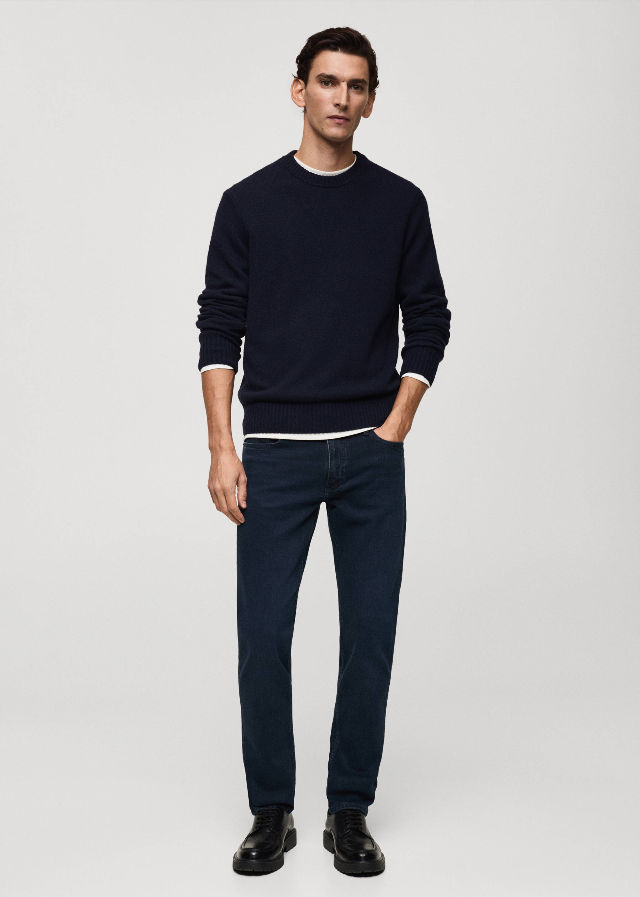 Jeans Jan slim fit - Plano general, Azul oscuro intenso. Ref: 77010598-00.