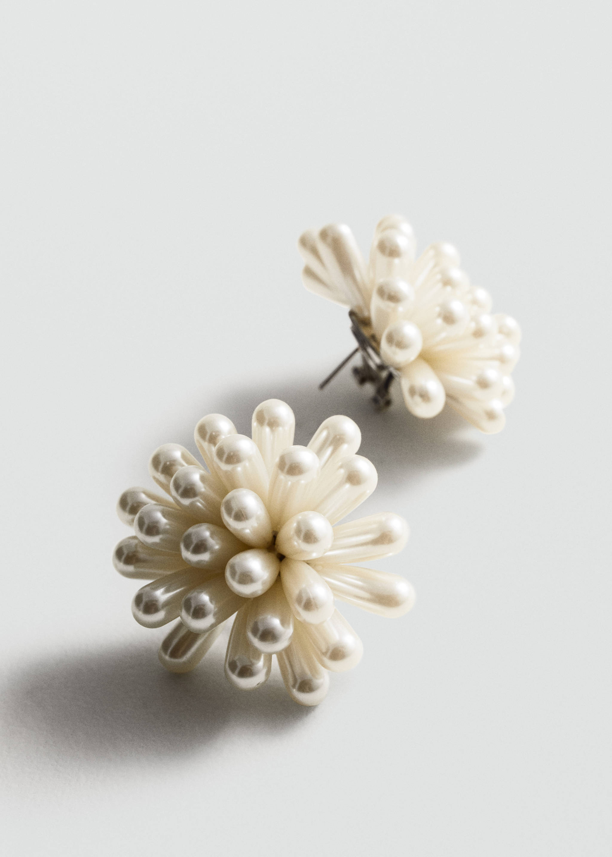 Transparent bead earrings - Medium plane