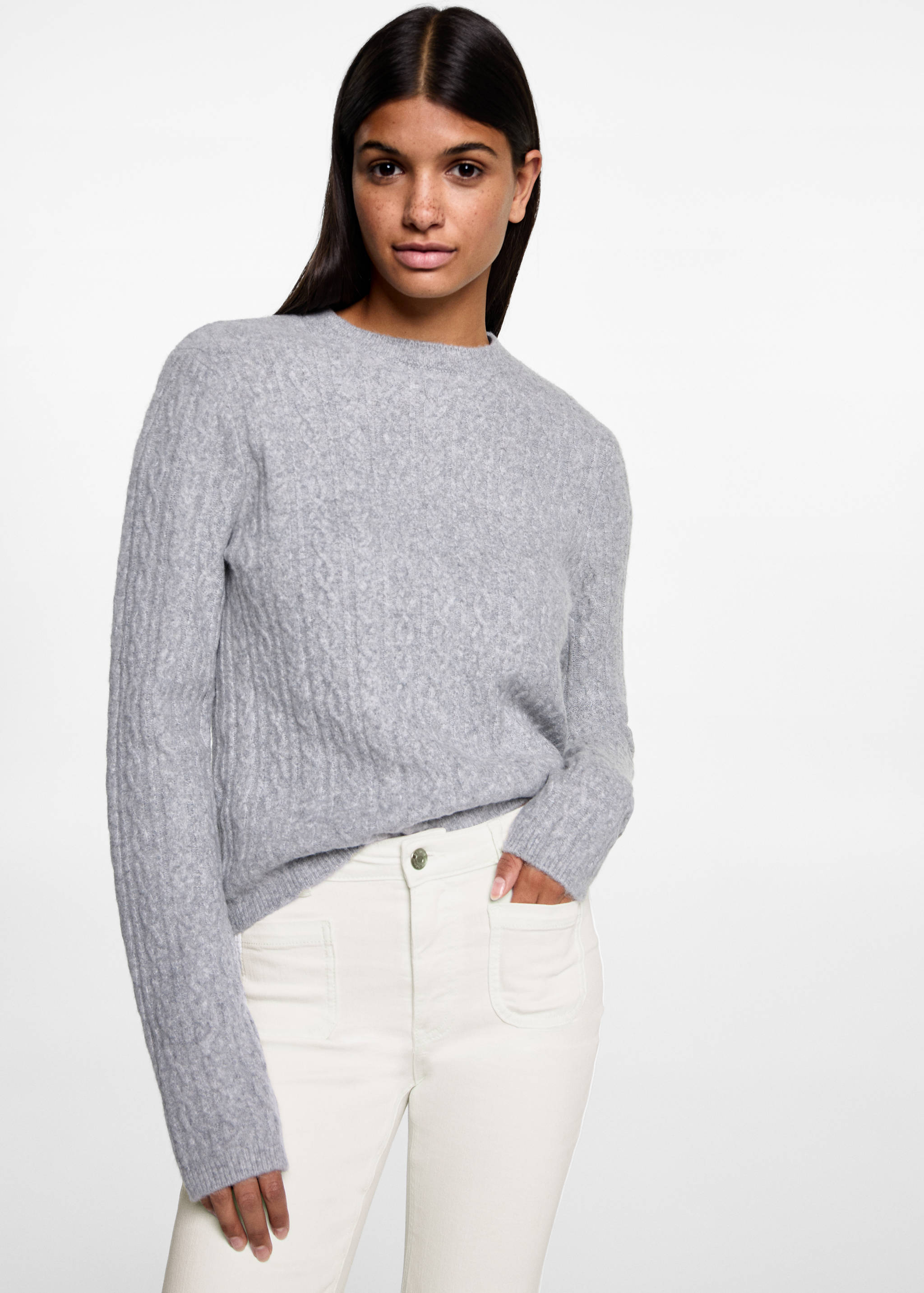 Flared jeans with pocket - Medium plane