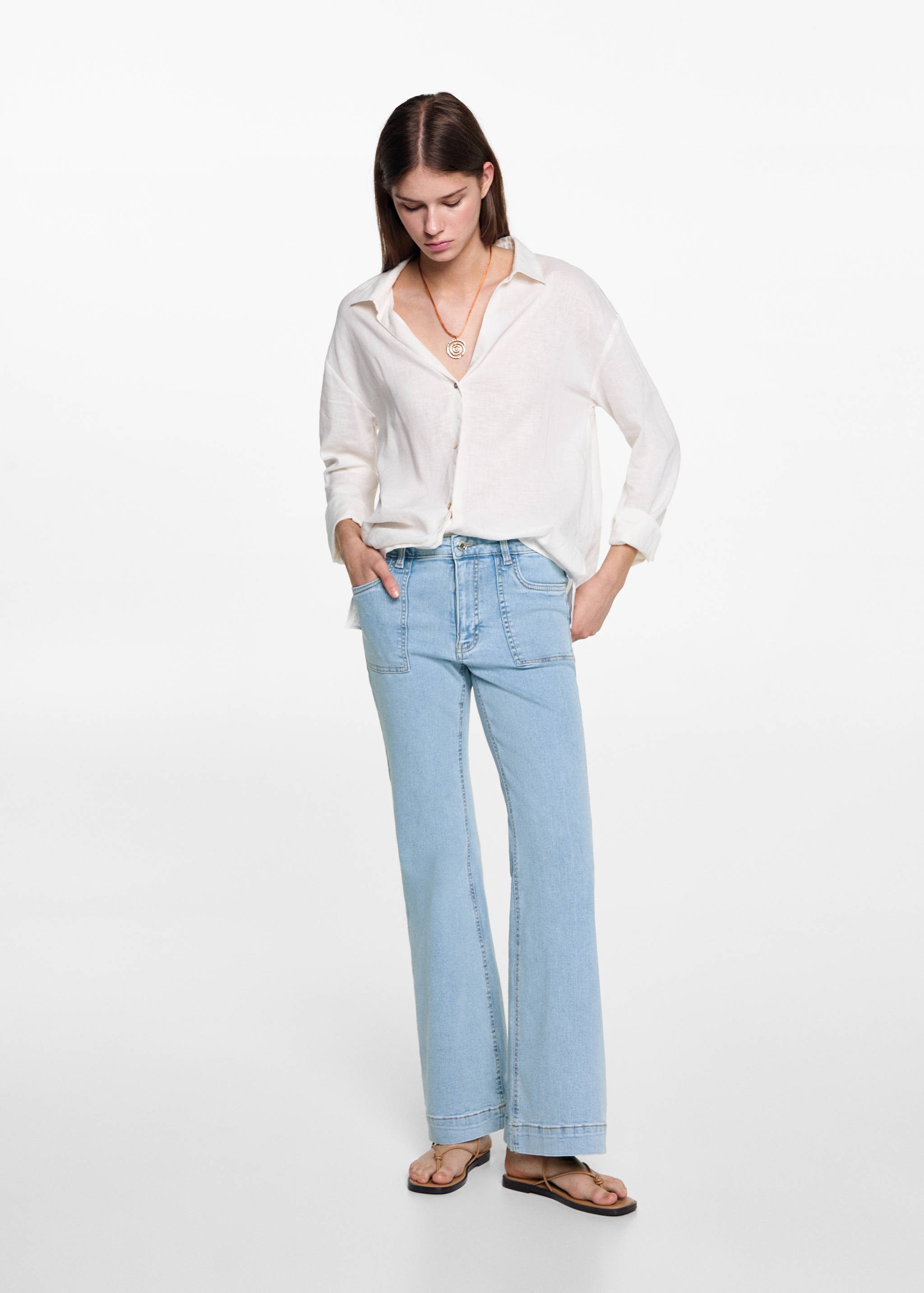 Jean flare poches - Plan général