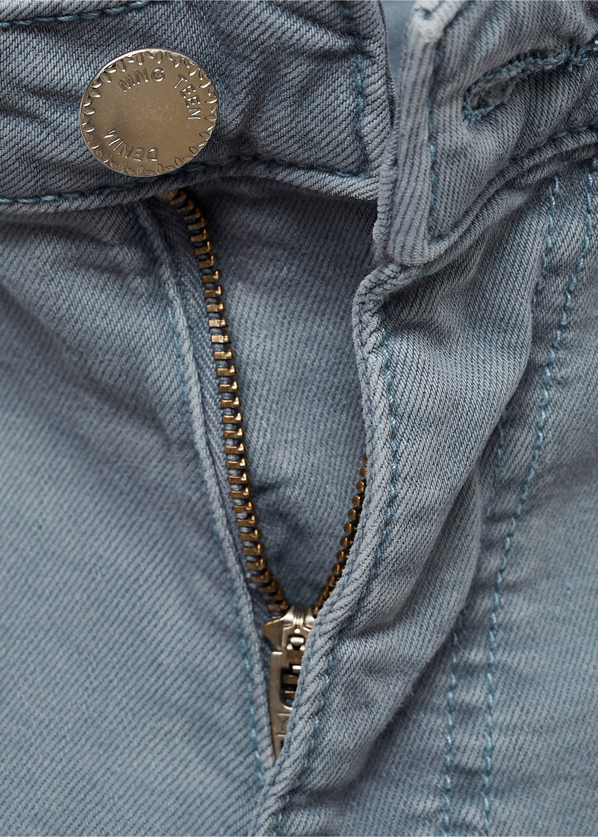 Pantalón culotte bolsillos - Detalle del artículo 8, Azul. Ref: 77010612-00.