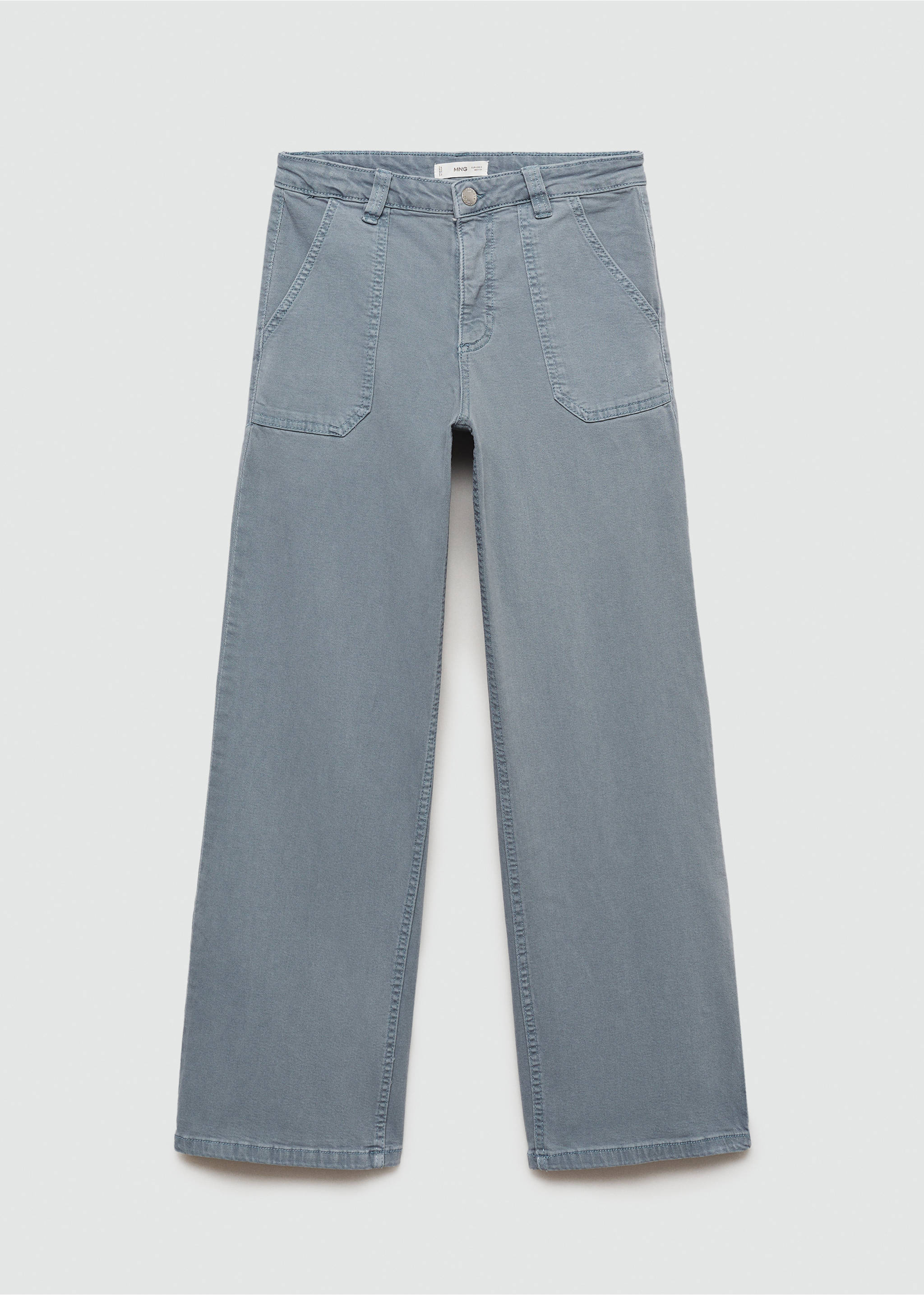 Pantalón culotte bolsillos - Artículo sin modelo, Azul. Ref: 77010612-00.