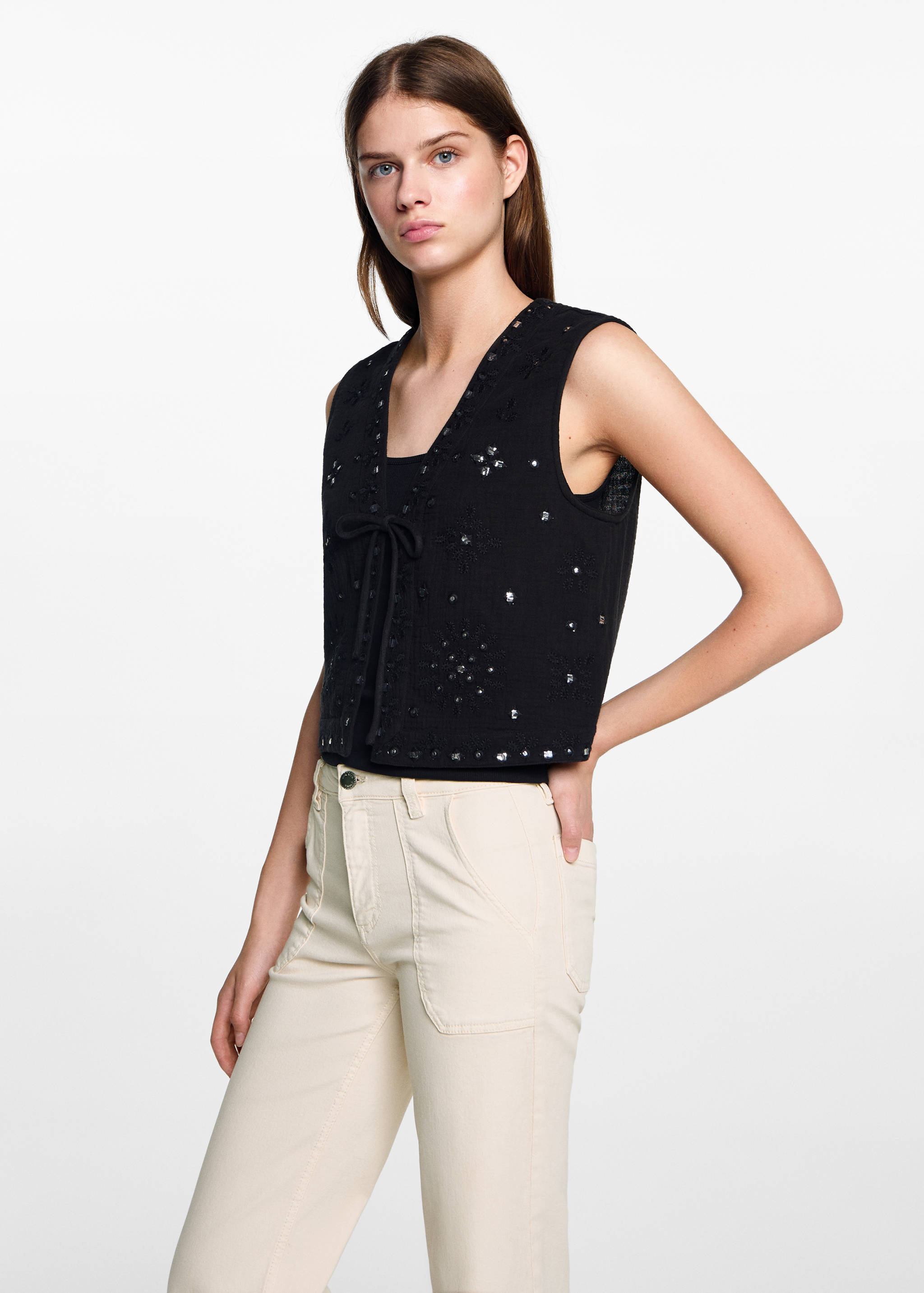 Culotte trousers with pockets - Details of the article 1