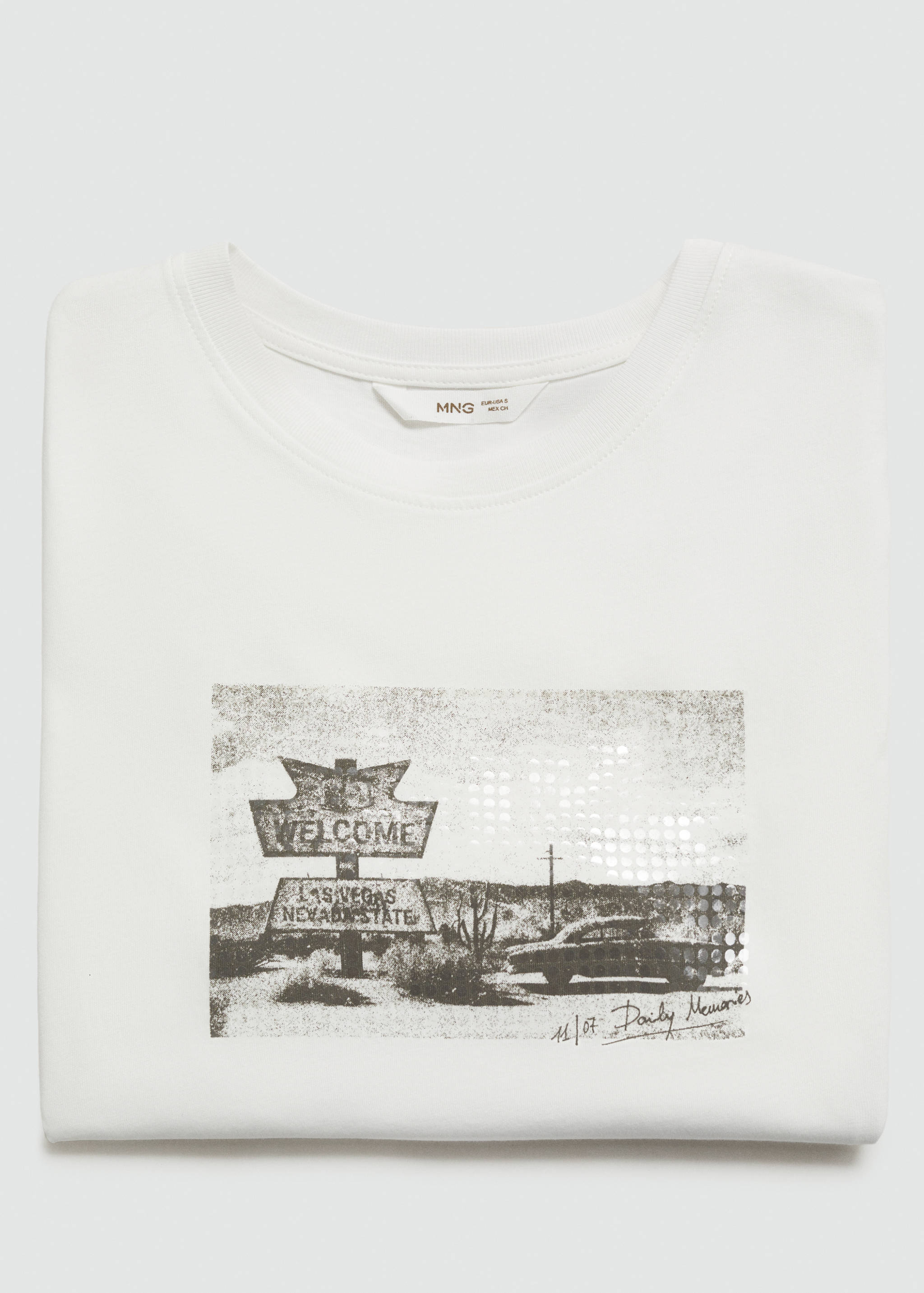 Printed cropped t-shirt - Details of the article 8
