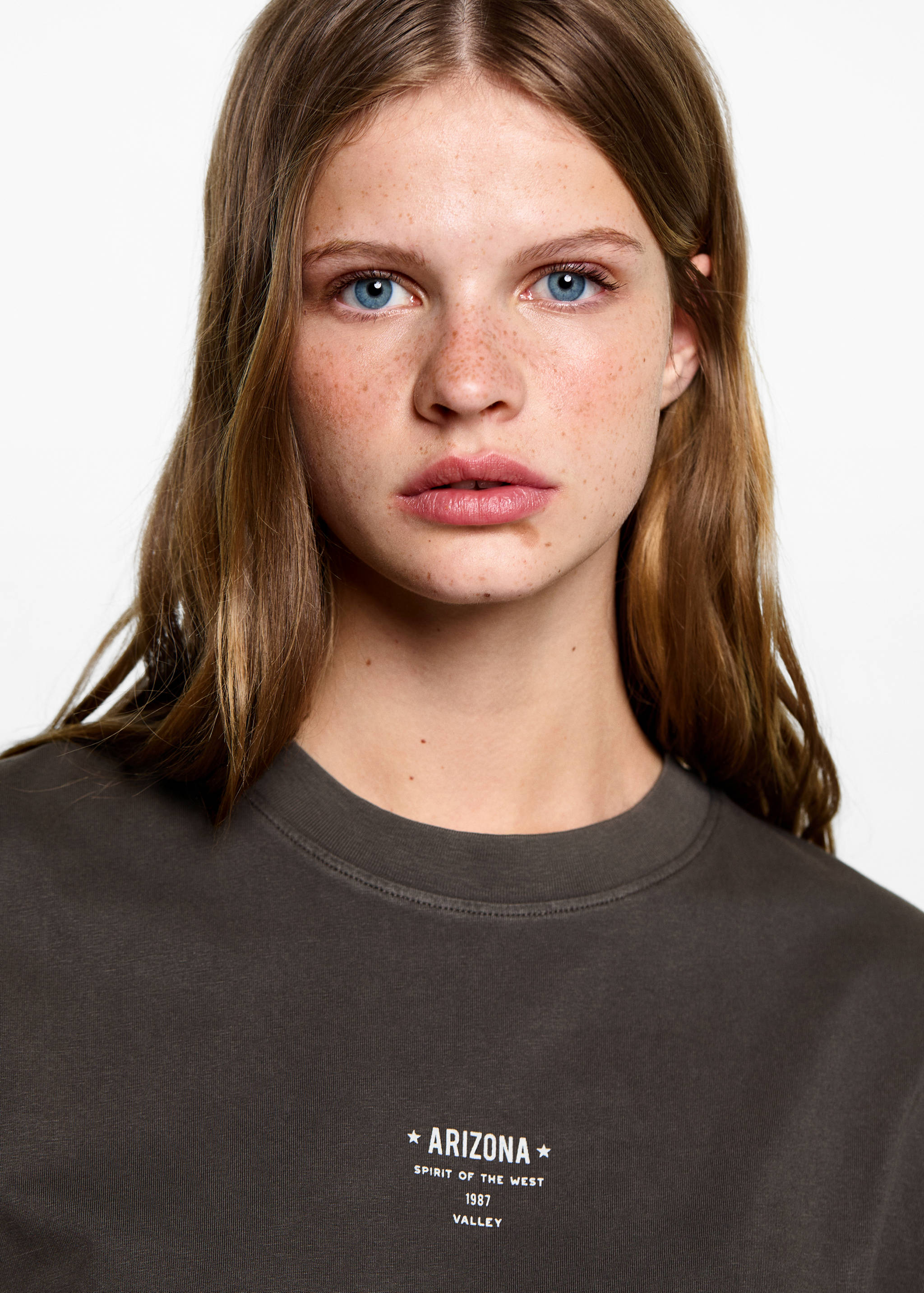 T-shirt crop imprimé - Détail de l'article 1