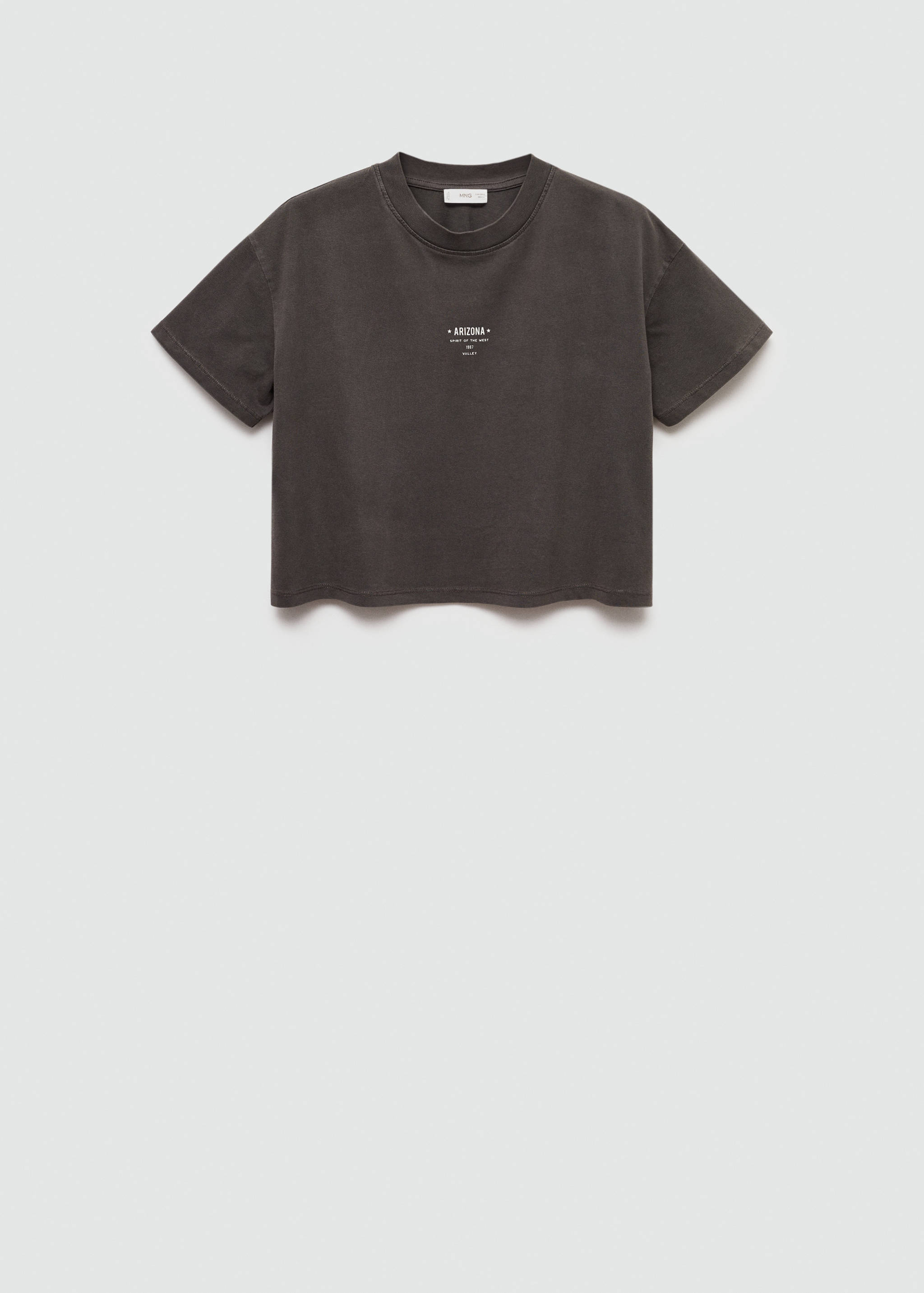 T-shirt crop imprimé - Article sans modèle