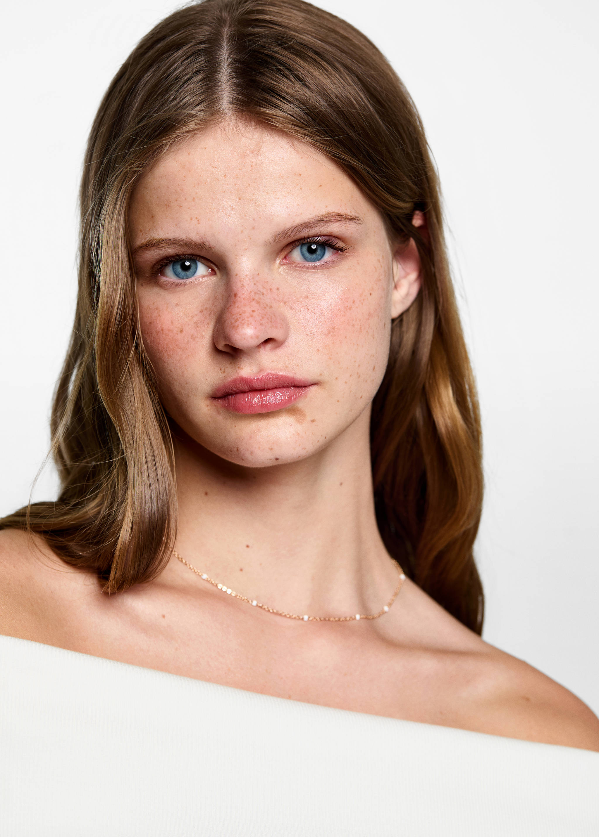 Top maille côtelée épaules dénudées - Détail de l'article 1