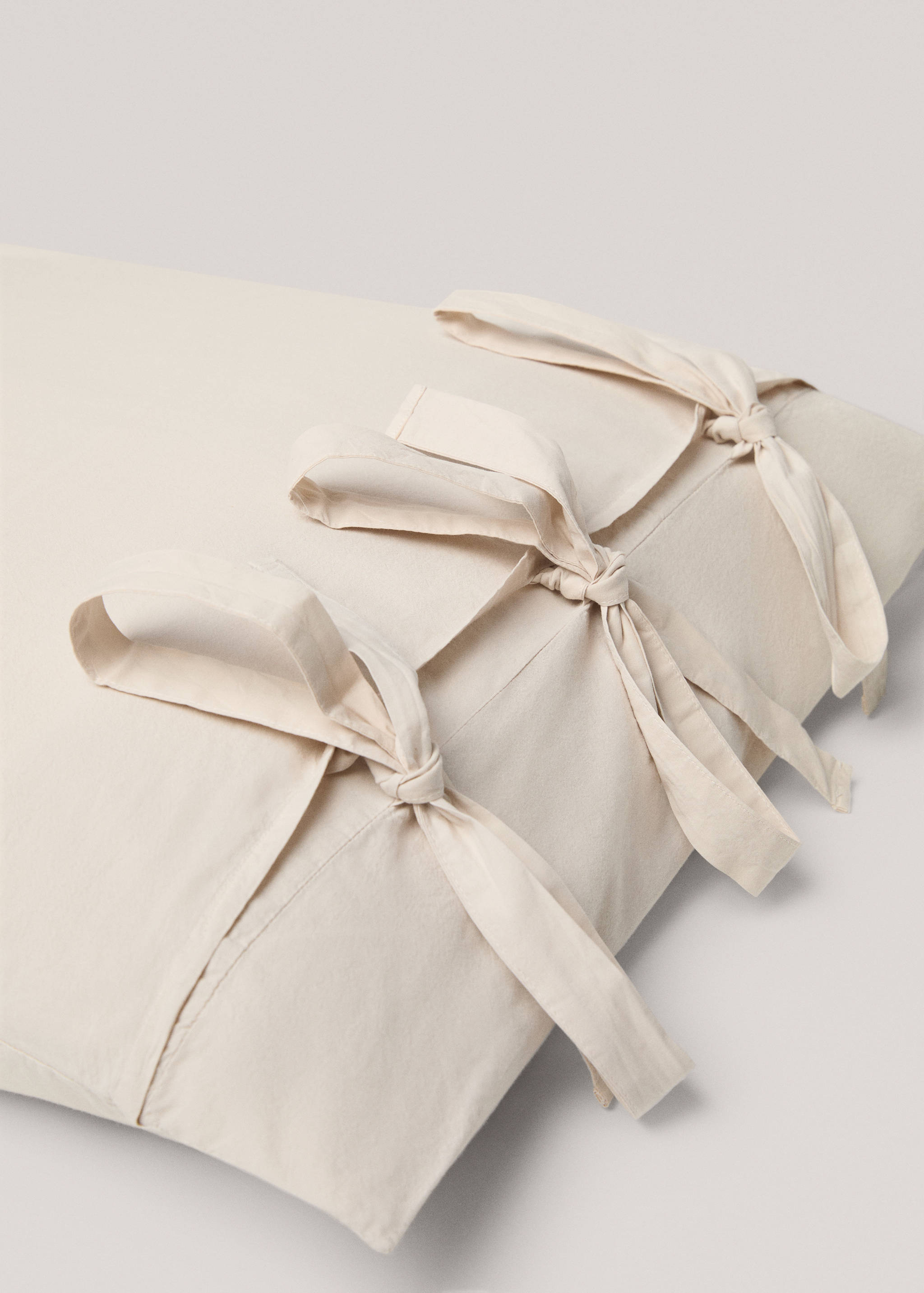 Washed cotton pillowcase 60x60cm - Детальніше про товар 2