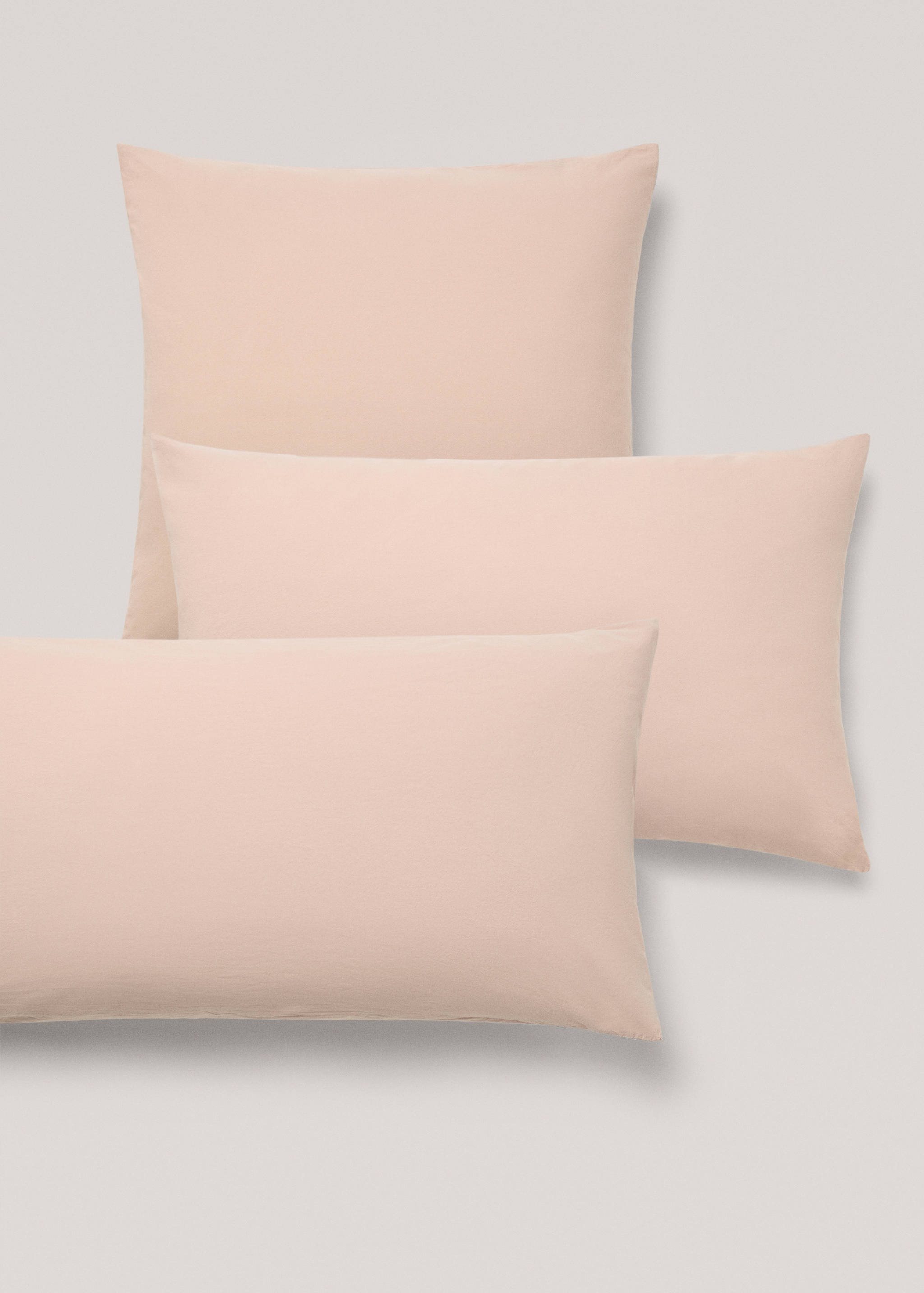 Washed cotton pillowcase 60x60cm - Детальніше про товар 5