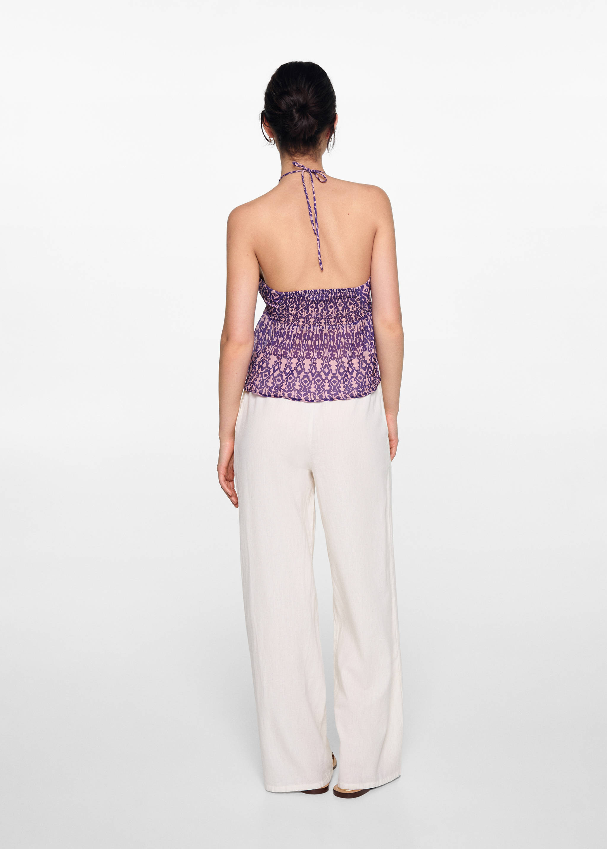 Print ruched top - Reverse of the article