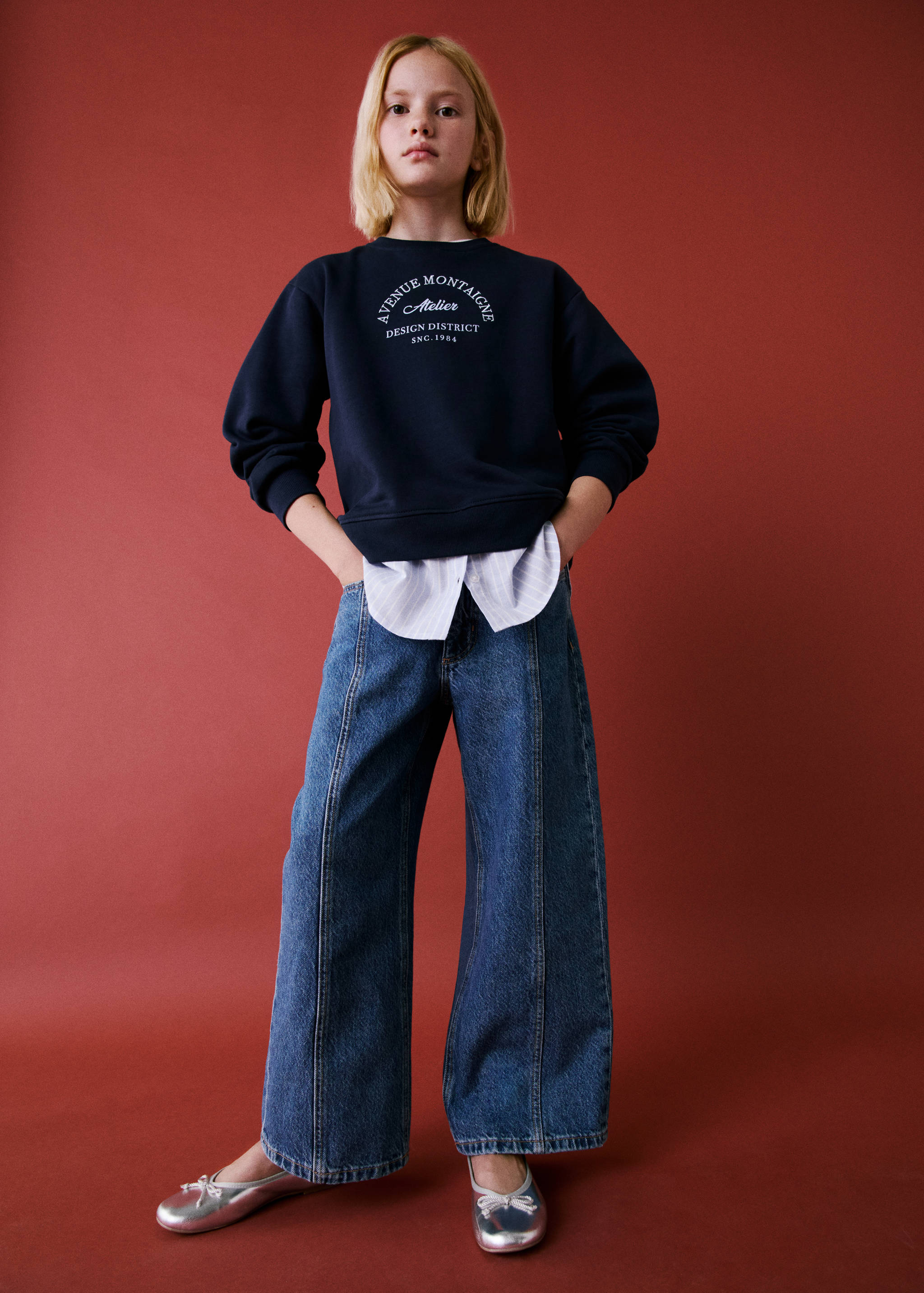 Jeans culotte mid-waist comfort - Details of the article 6