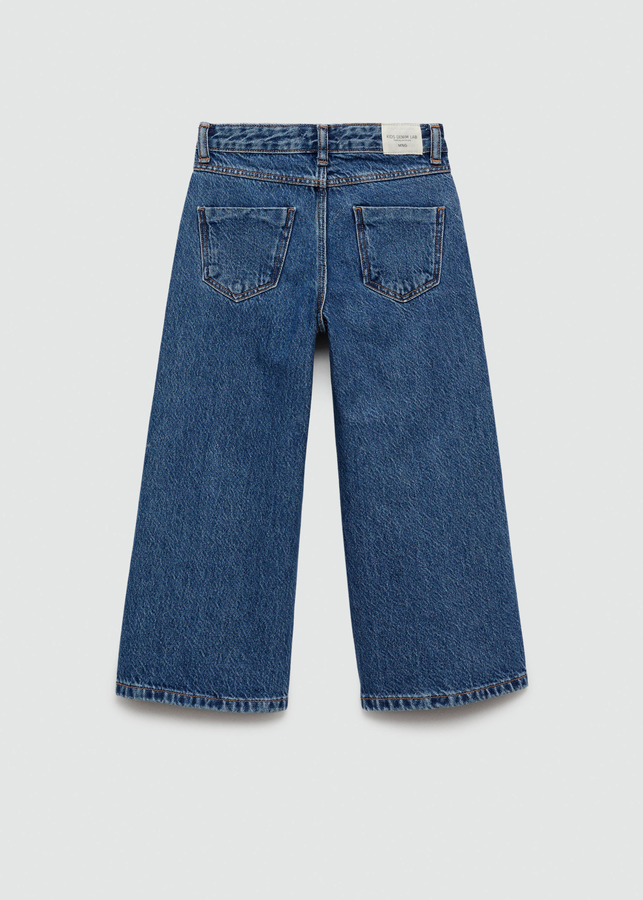 Jeans culotte mid-waist comfort - Reverse of the article