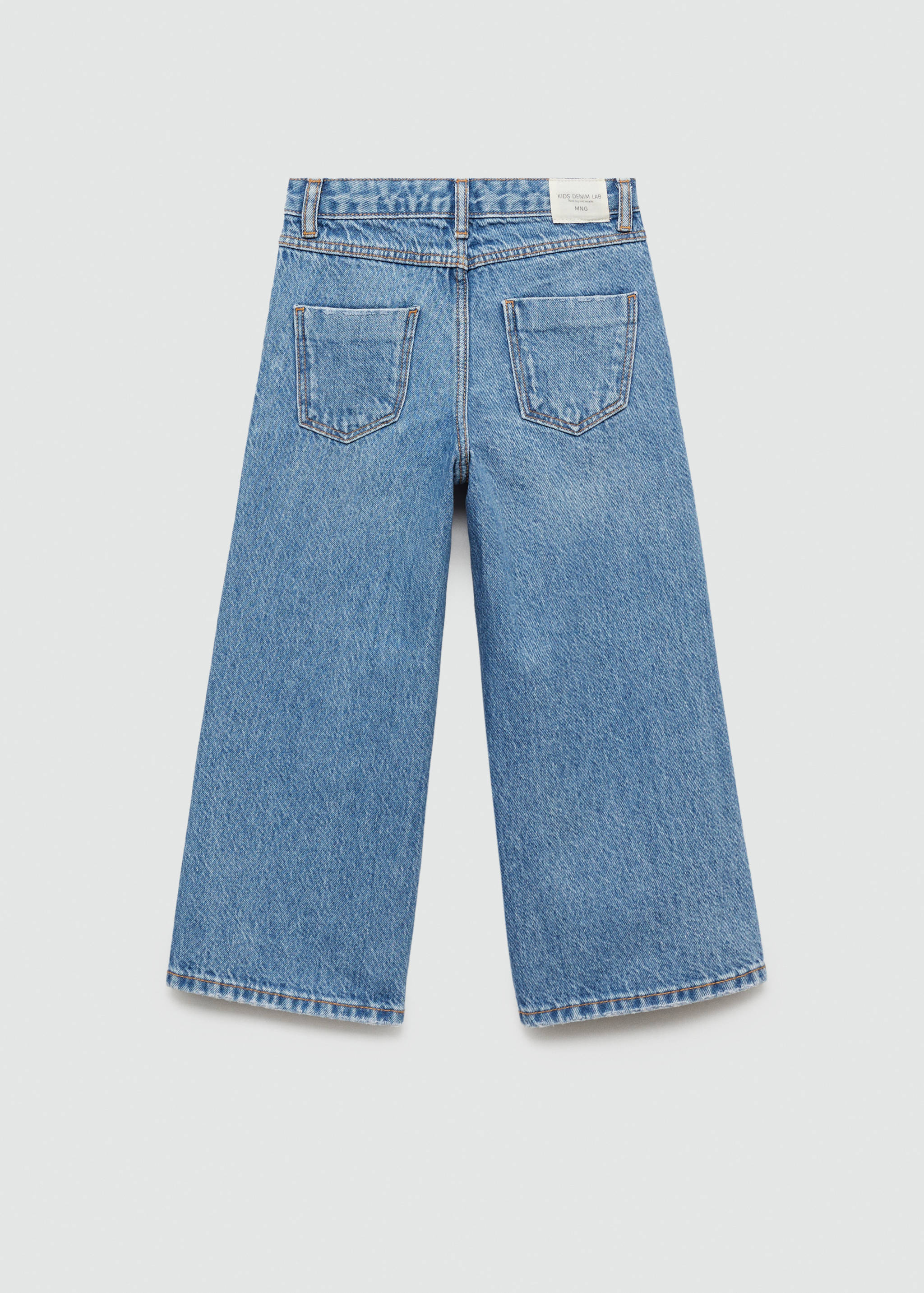 Jeans culotte mid-waist comfort - Reverse of the article