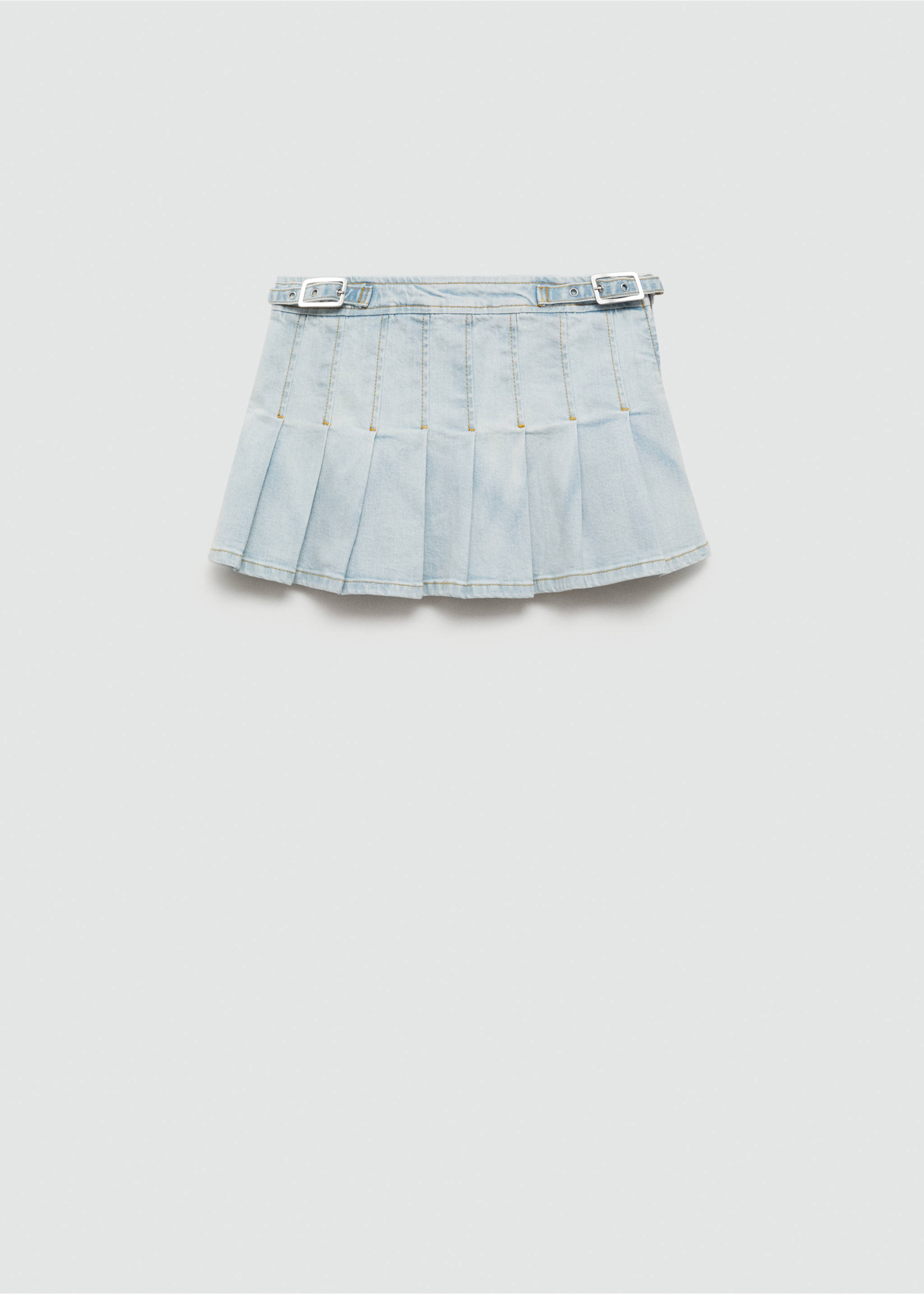 Denim mini-skirt - Article without model, Blue. Ref: 77011507-00.