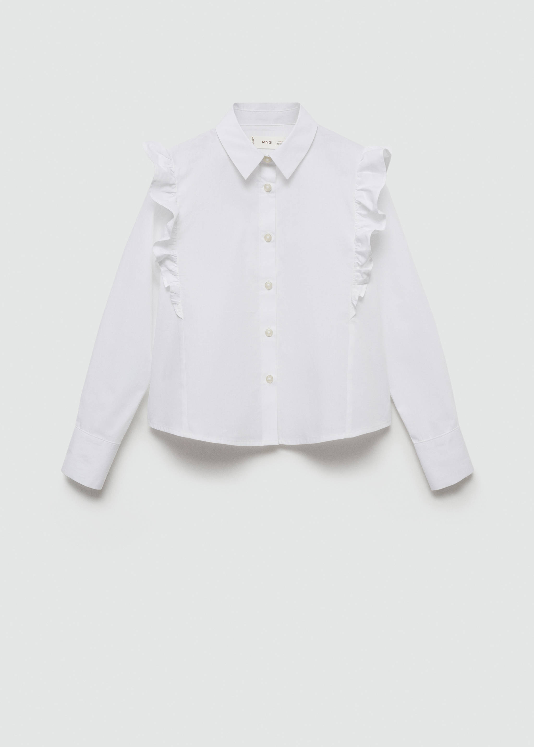 Ruffled cotton shirt - Article without model