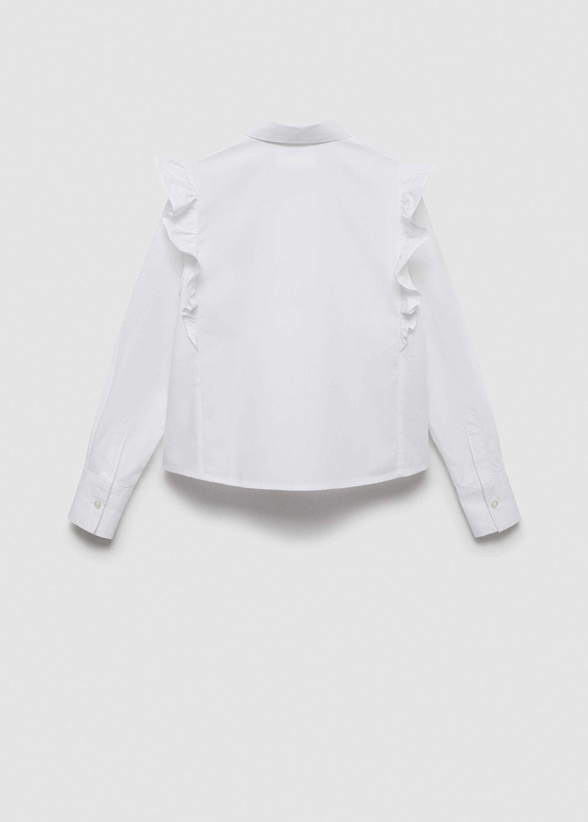 Ruffled cotton shirt - Reverse of the article
