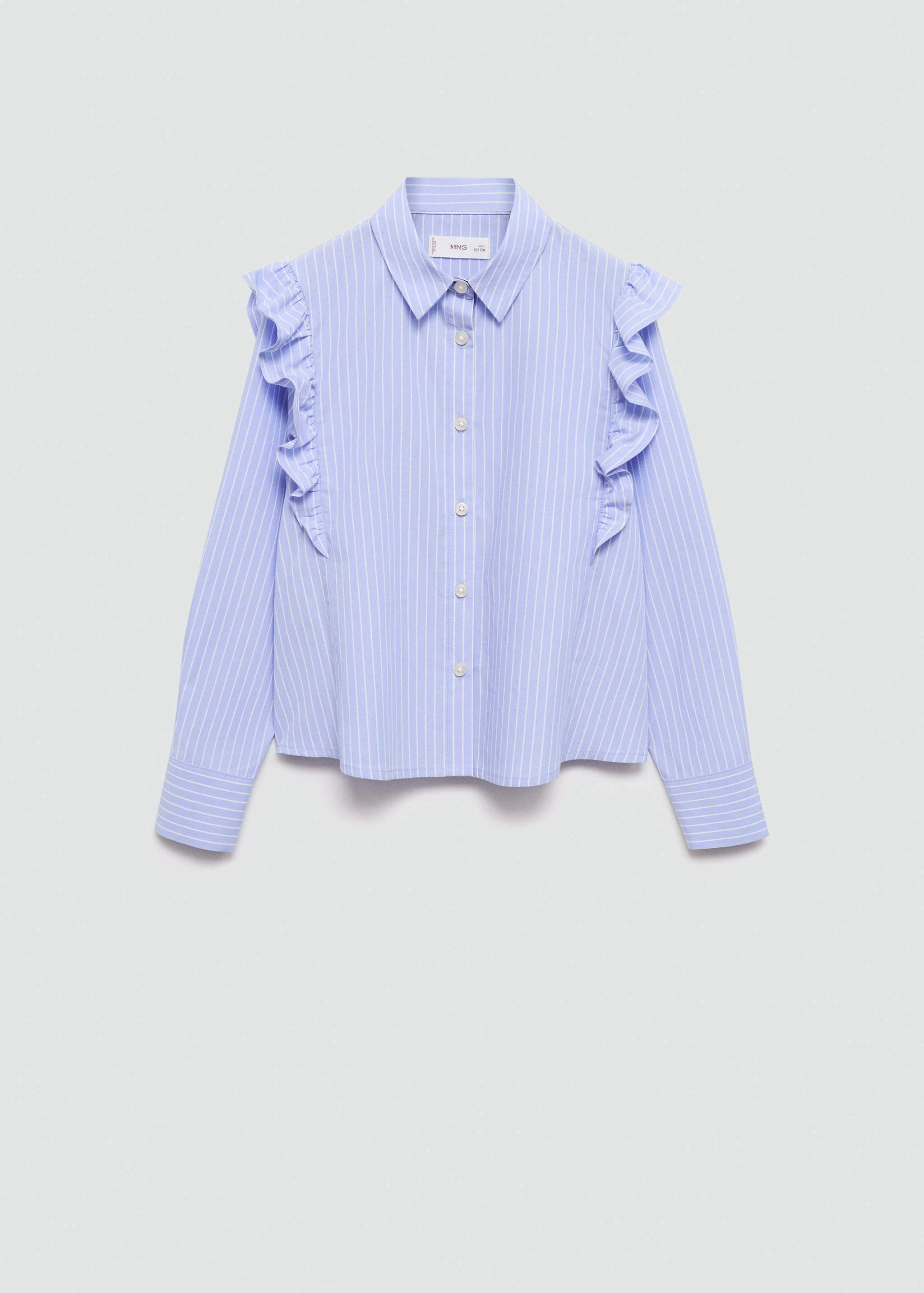 Ruffled cotton shirt - Article without model