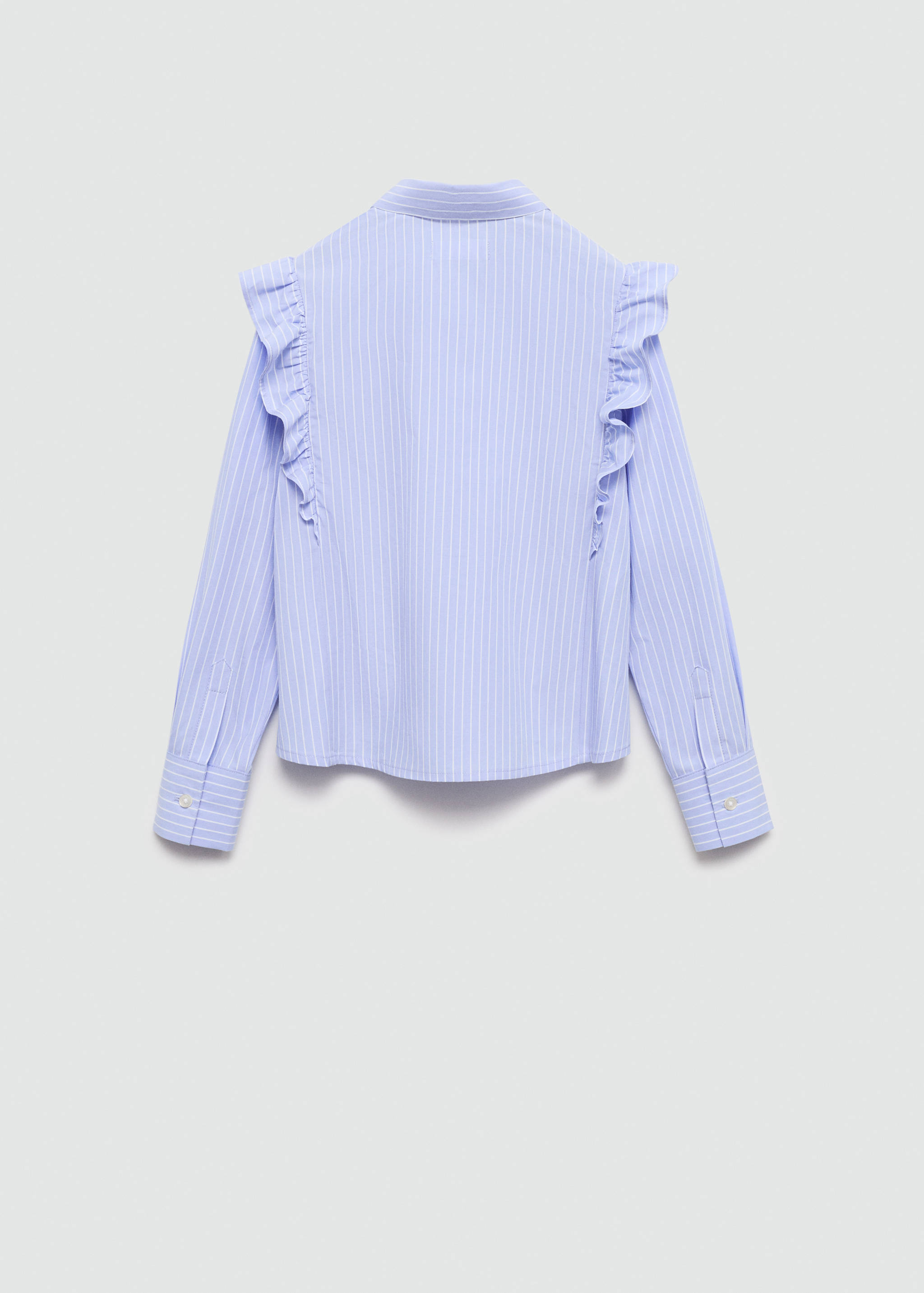 Ruffled cotton shirt - Reverse of the article