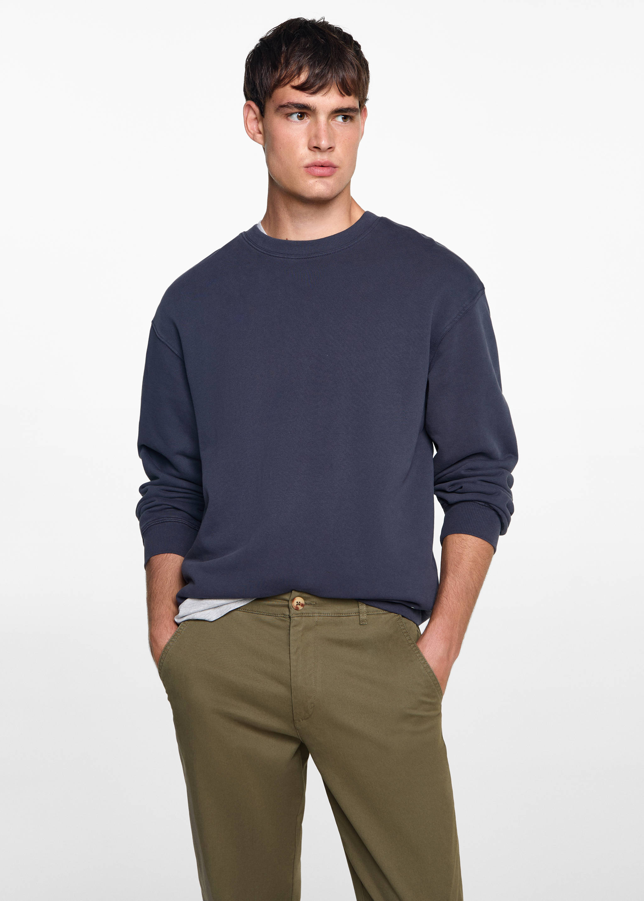 Cotton chinos - Medium plane