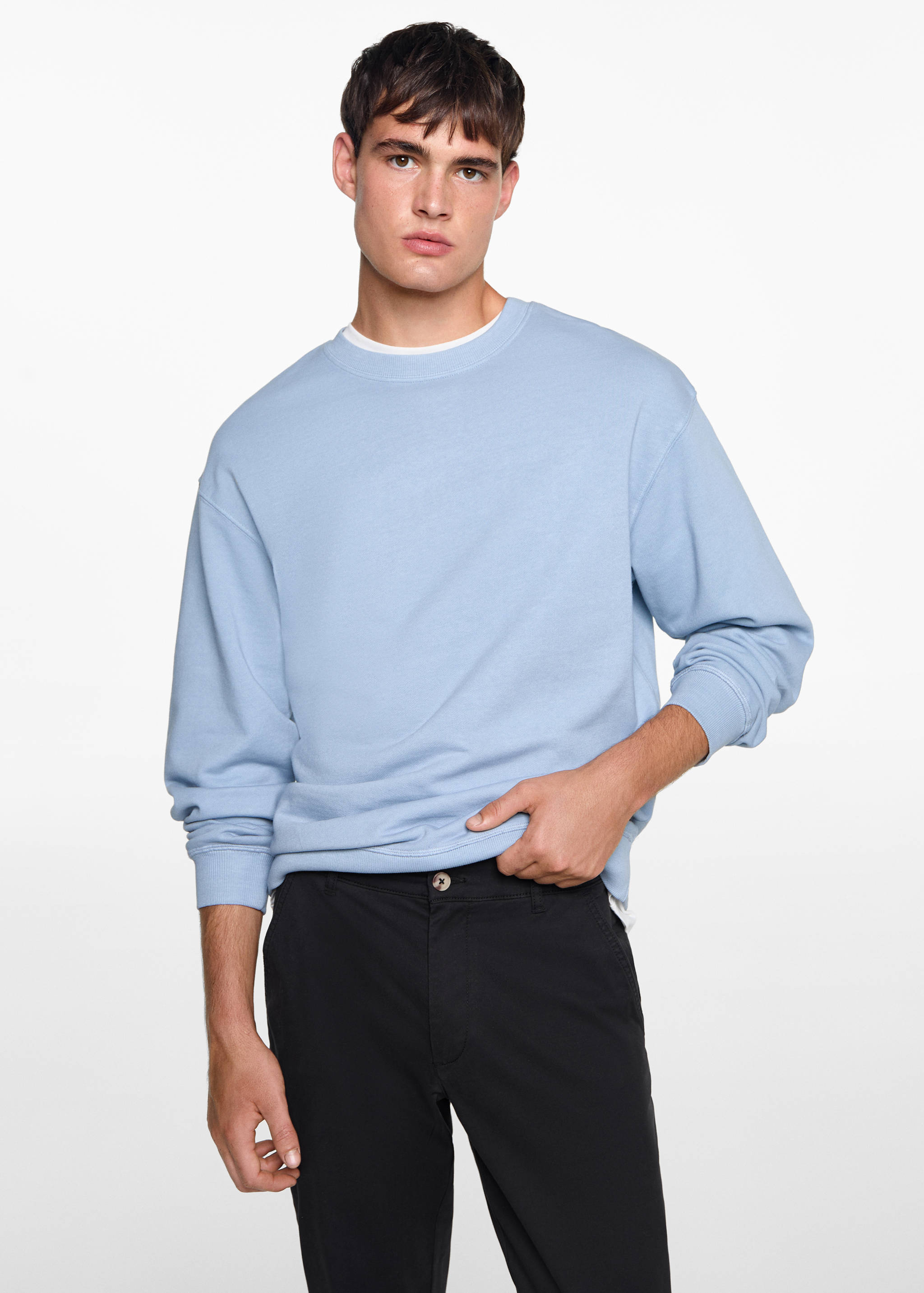 Cotton chinos - Medium plane