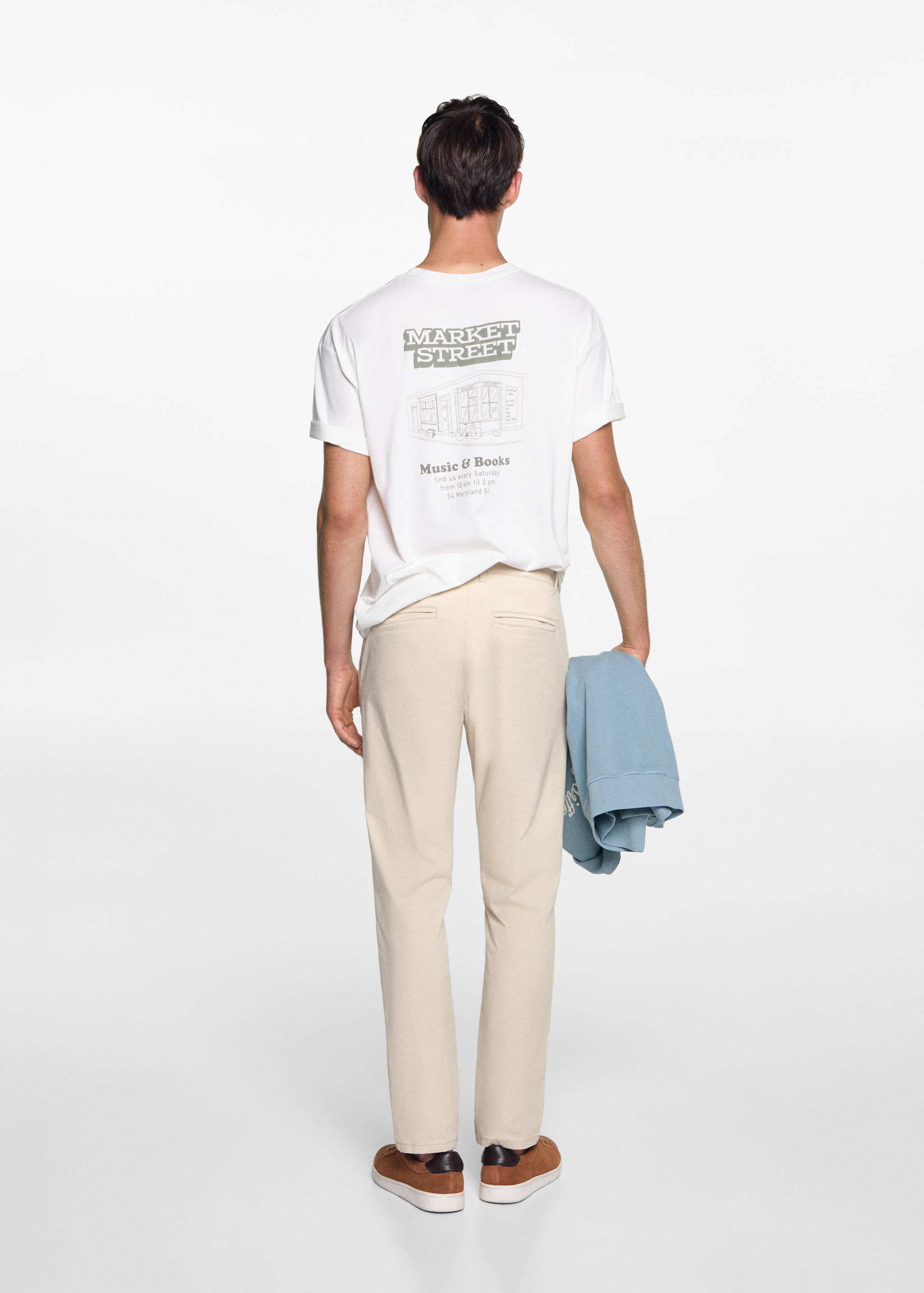 Cotton chinos - Reverse of the article