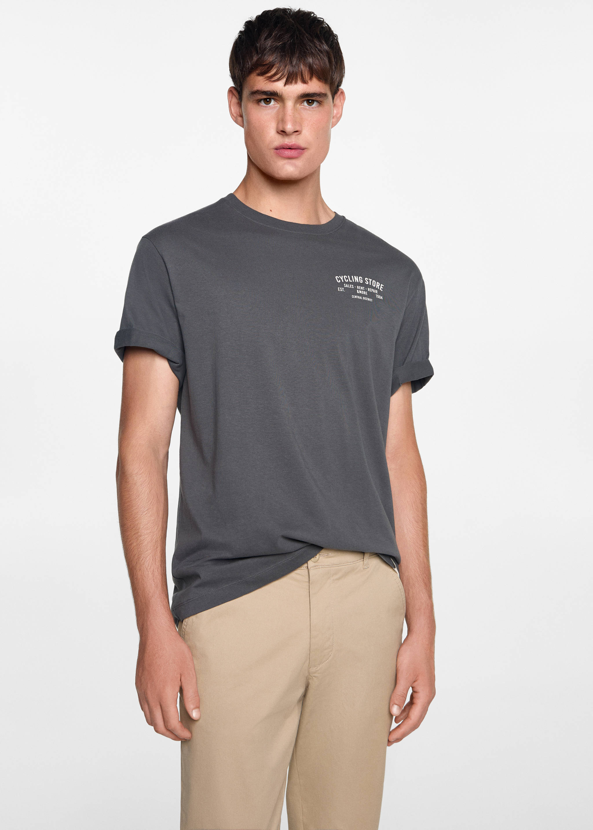 Cotton chinos - Medium plane