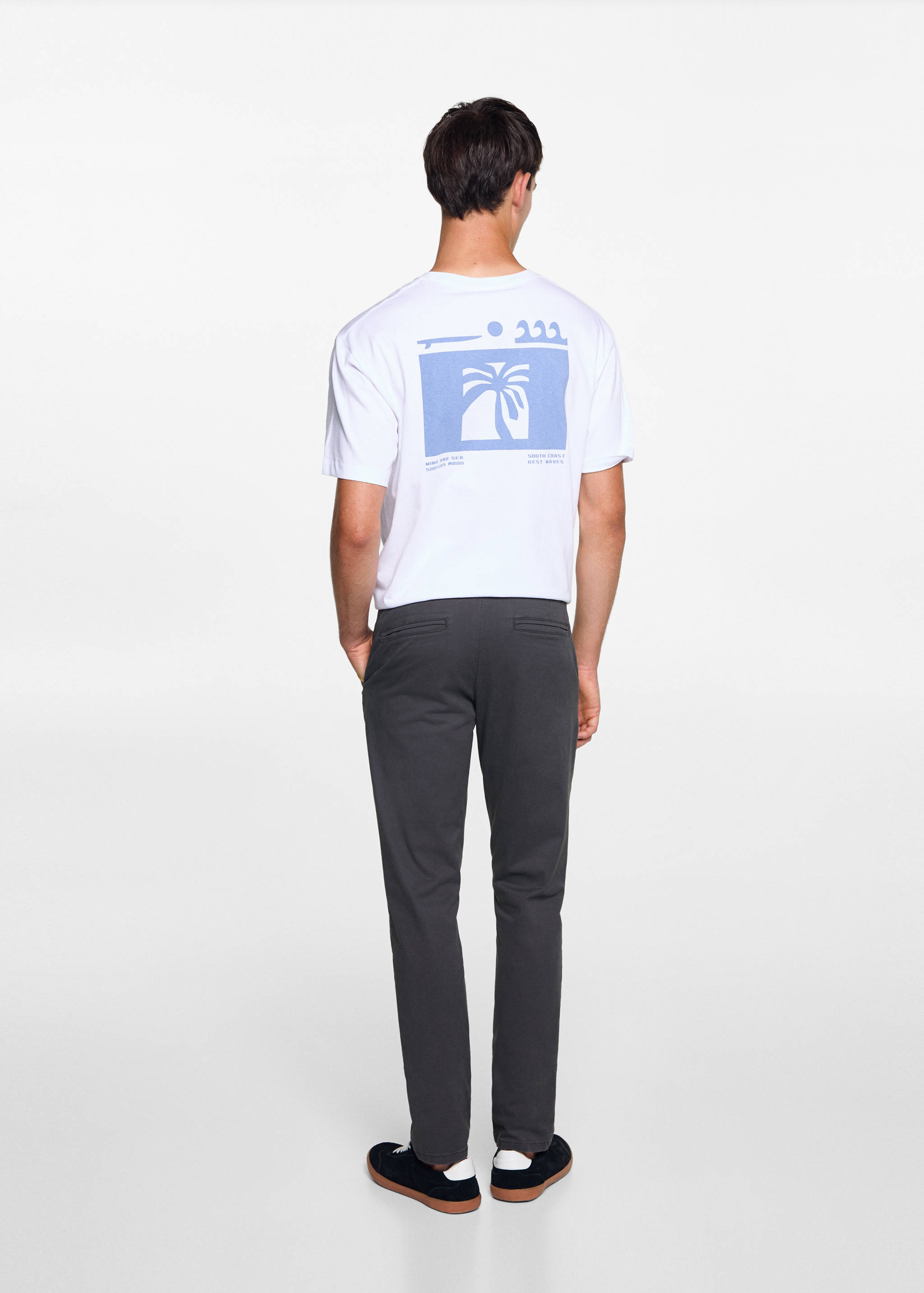 Cotton chinos - Reverse of the article